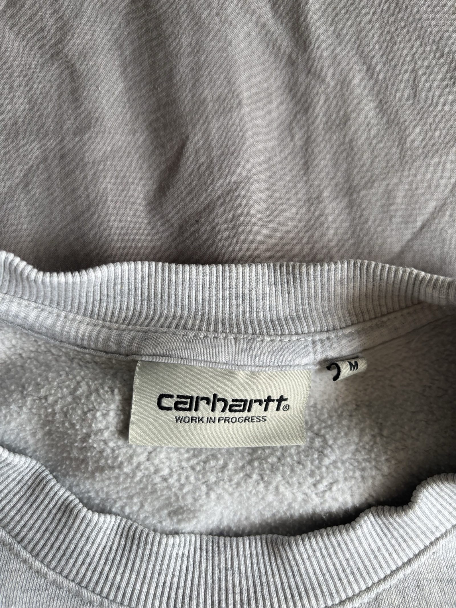 Carhartt Grey & Maroon Logo Sweatshirt Medium image 9