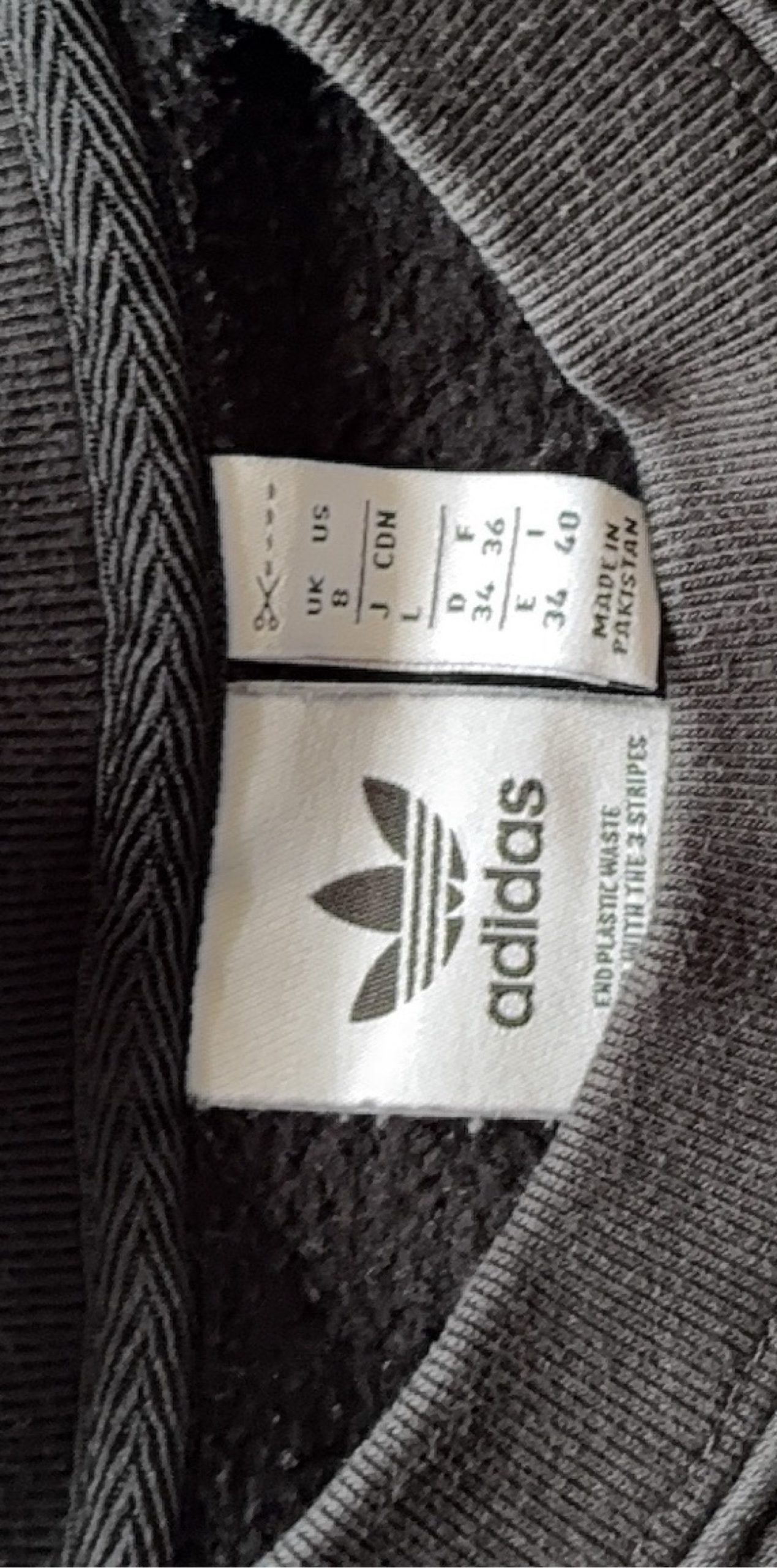 Adidas Black Sweatshirt UK 8 Large image 5
