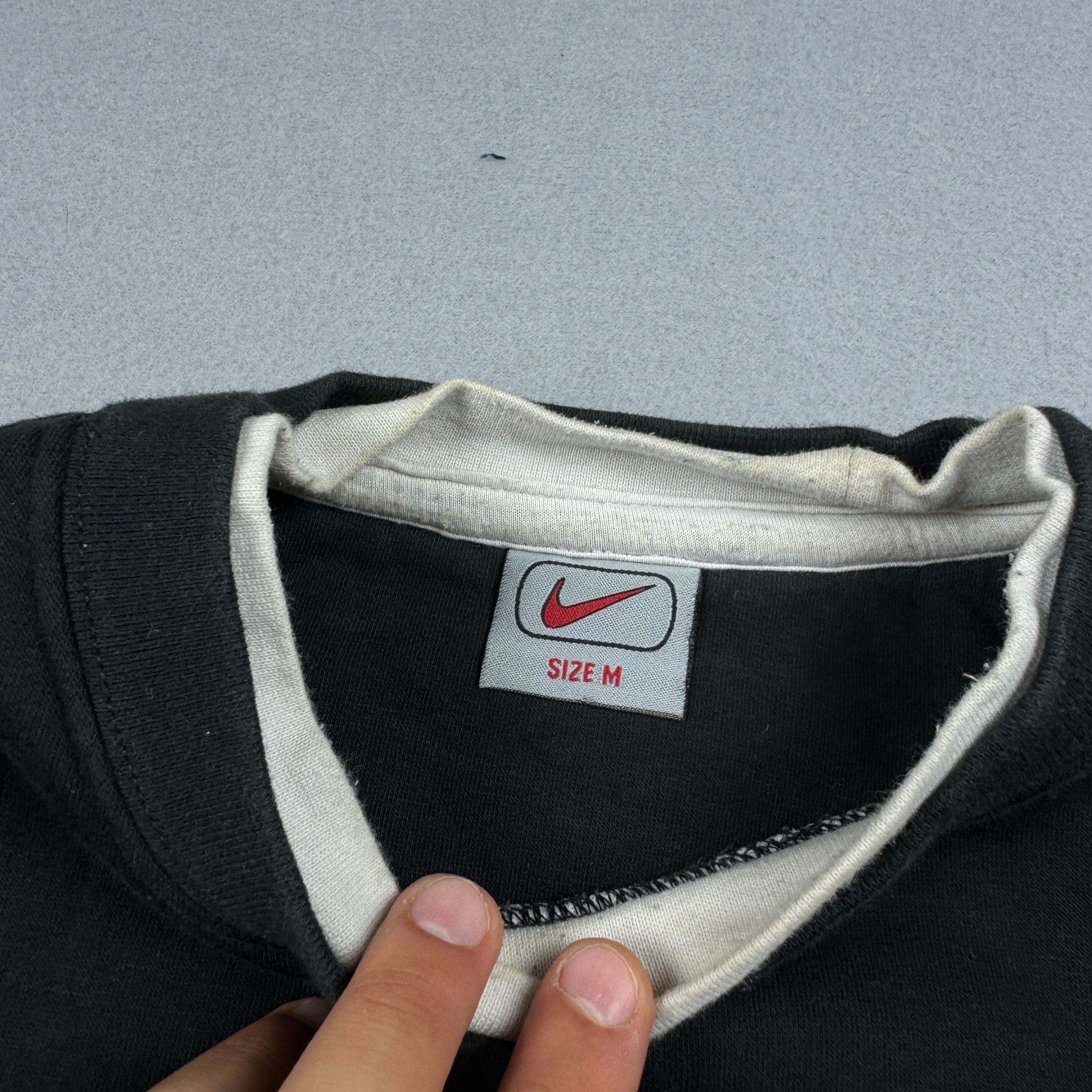 Nike Black Multi Logo Sweatshirt Medium Vintage Y2K Size M image 5