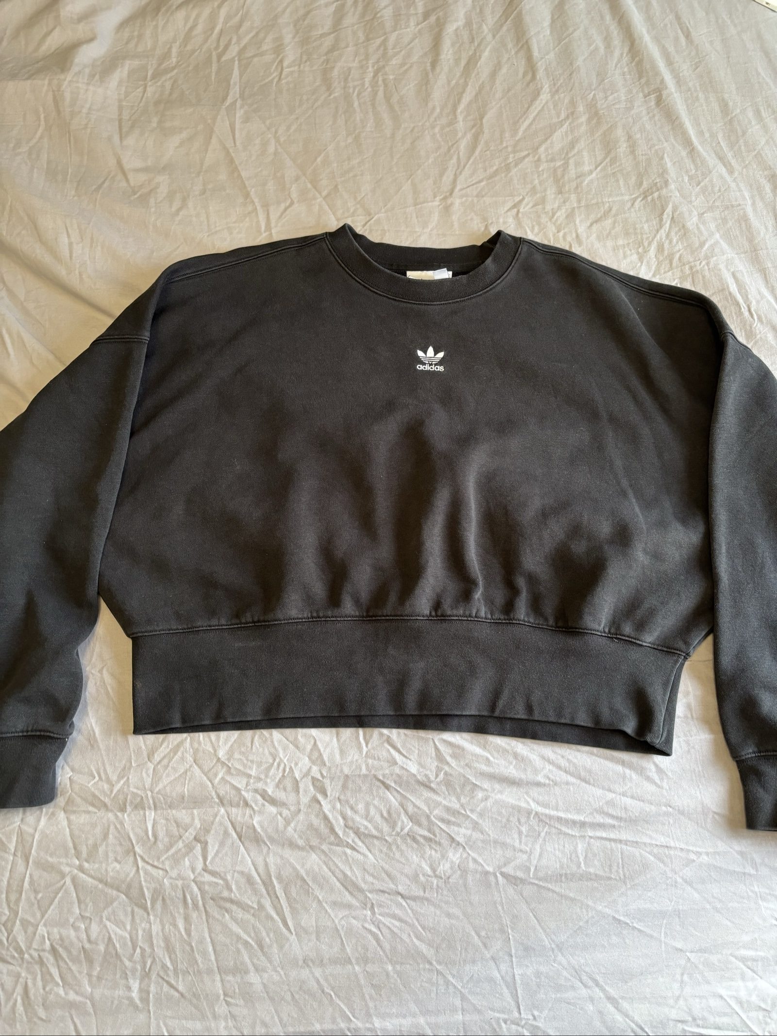 Adidas Black Sweatshirt UK 8 Large