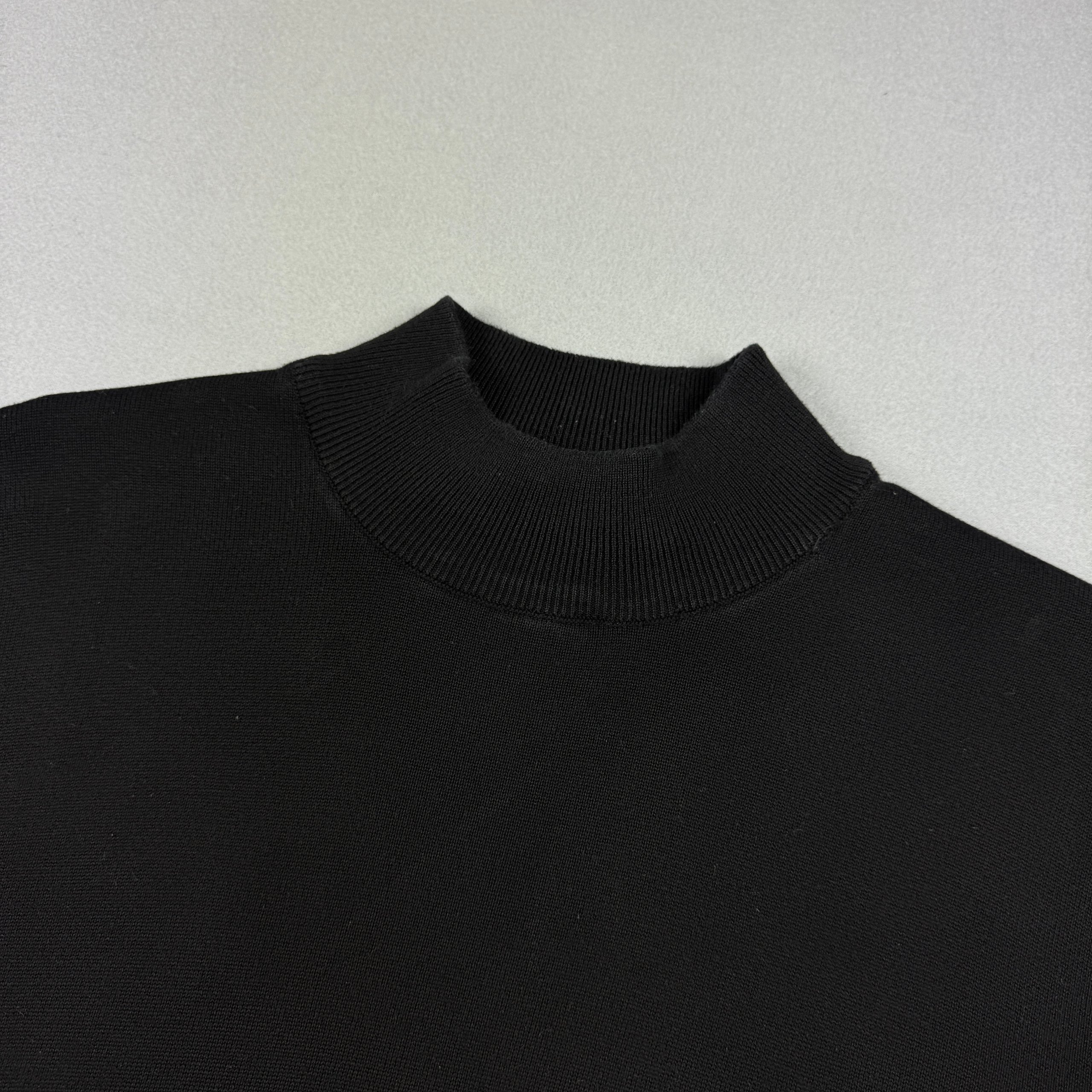 Men`s Lacoste Black Turtleneck Slim fit Jumper Sweater Cotton Size XL-XXL image 4
