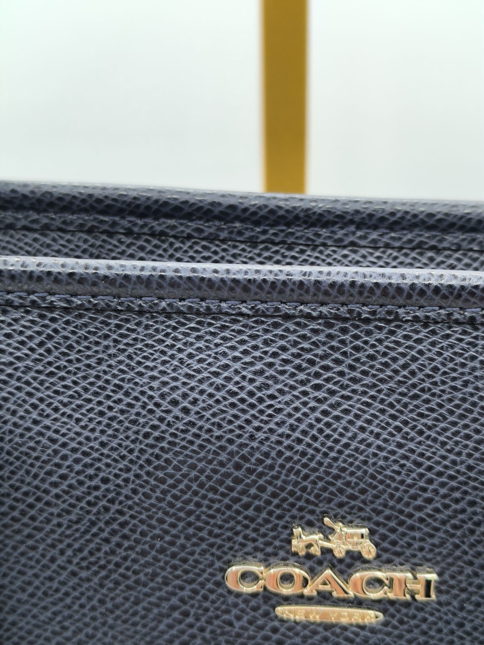Coach Black Leather Tote Bag image 4