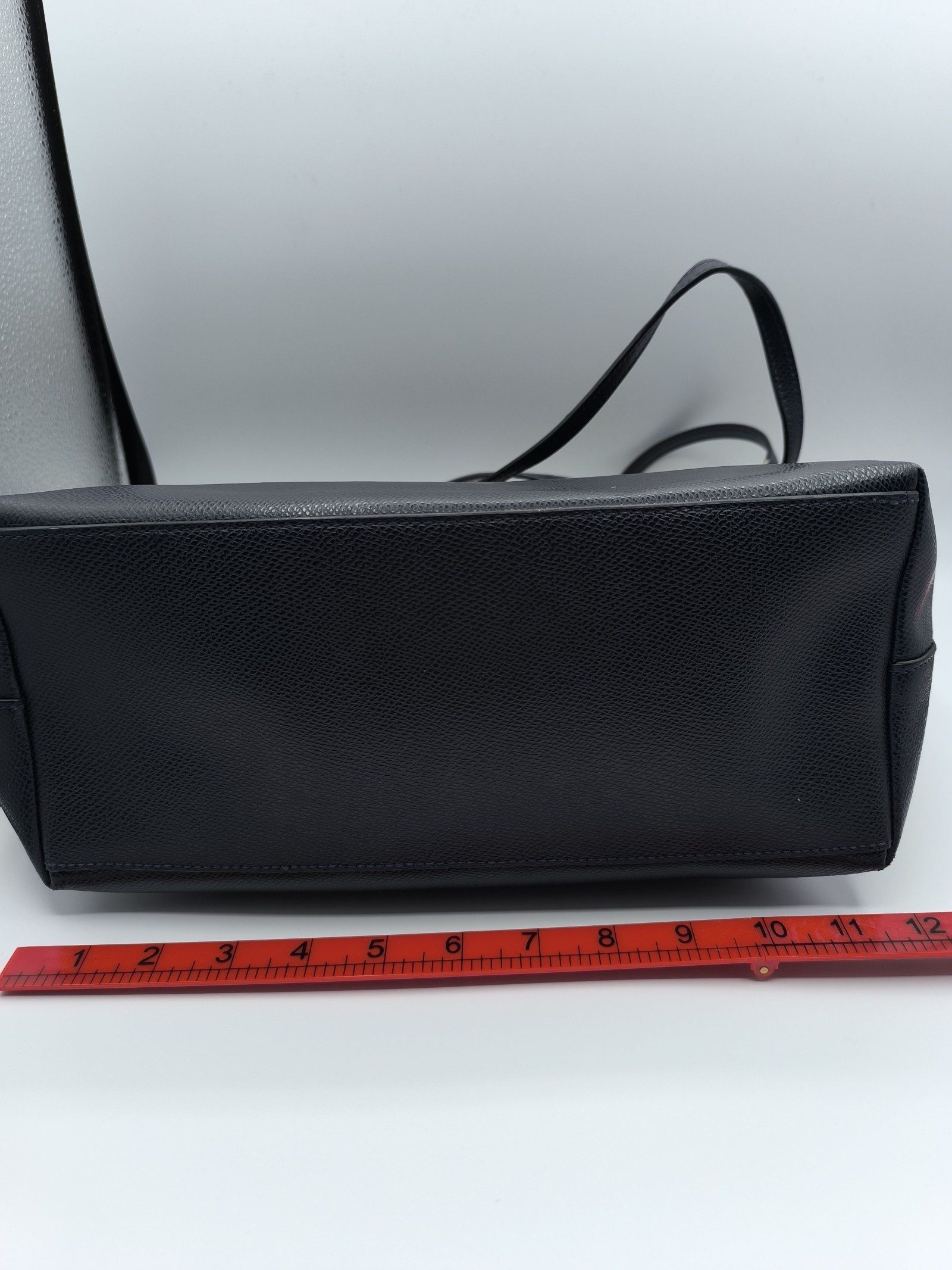 Coach Black Leather Tote Bag image 7