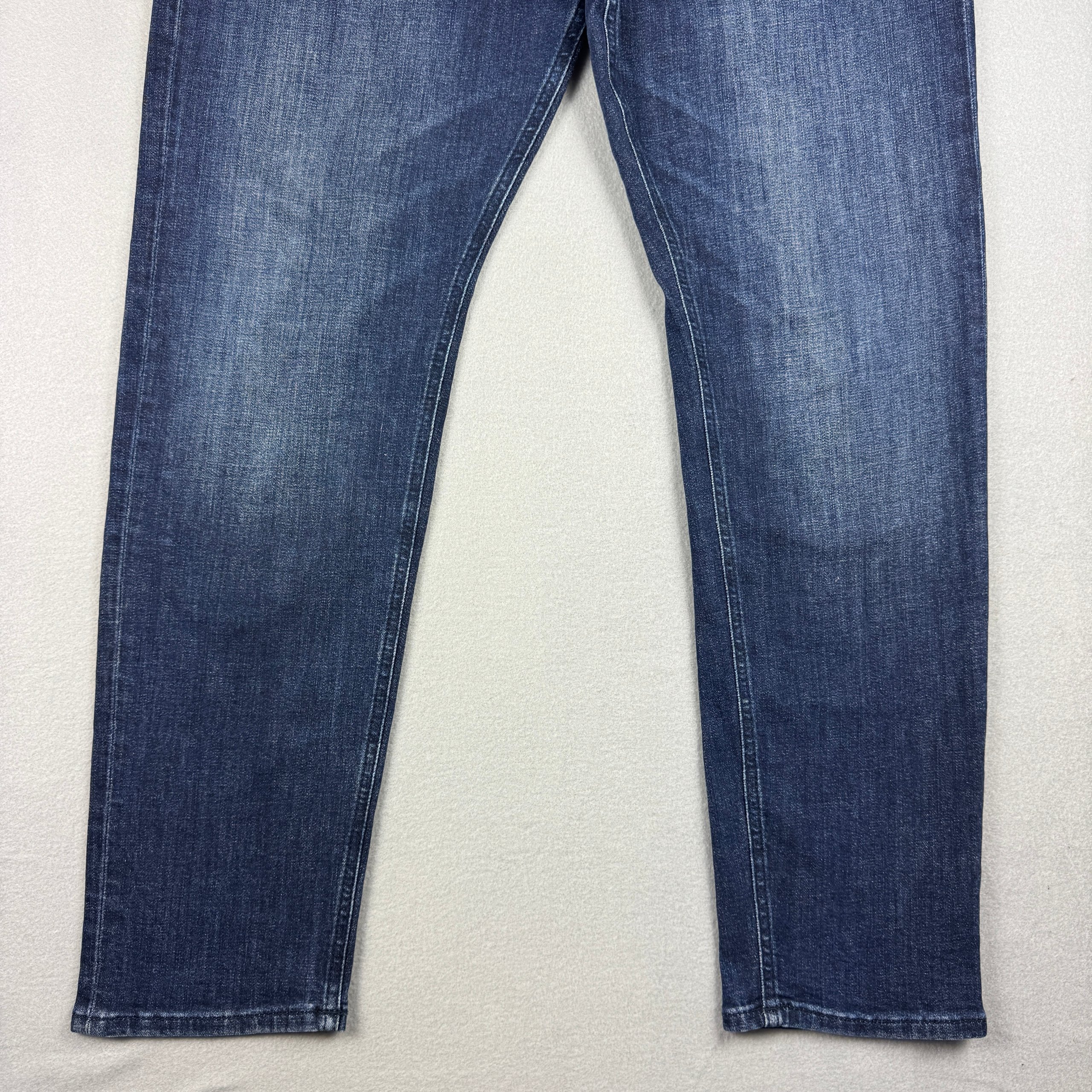 Hugo Boss Men's Blue Denim 606 Tapered Slim Stretch Jeans W36 L32 image 4