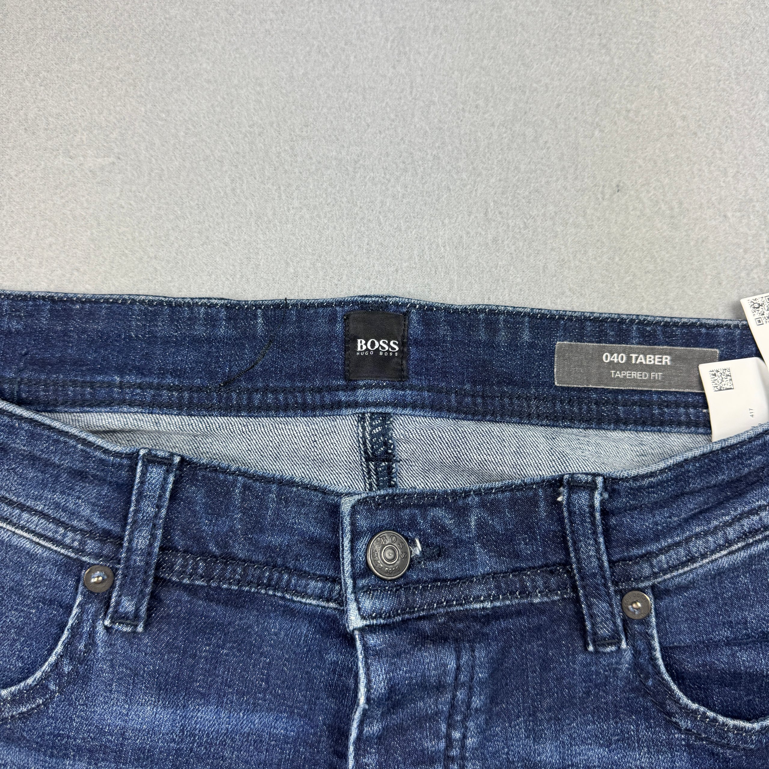 Hugo Boss Men's Blue Denim 606 Tapered Slim Stretch Jeans W36 L32 image 7