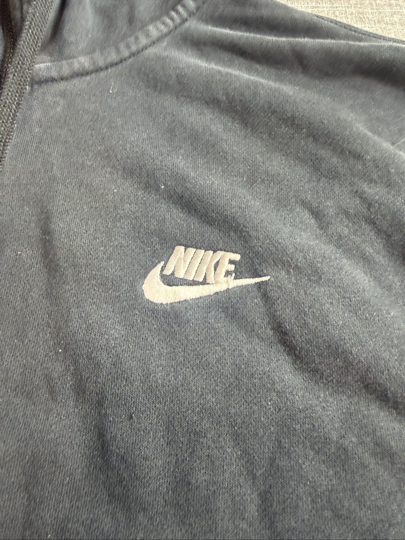 Nike Men's Black Full Zip Hoodie Large Made in Jordan Cotton Polyester image 2