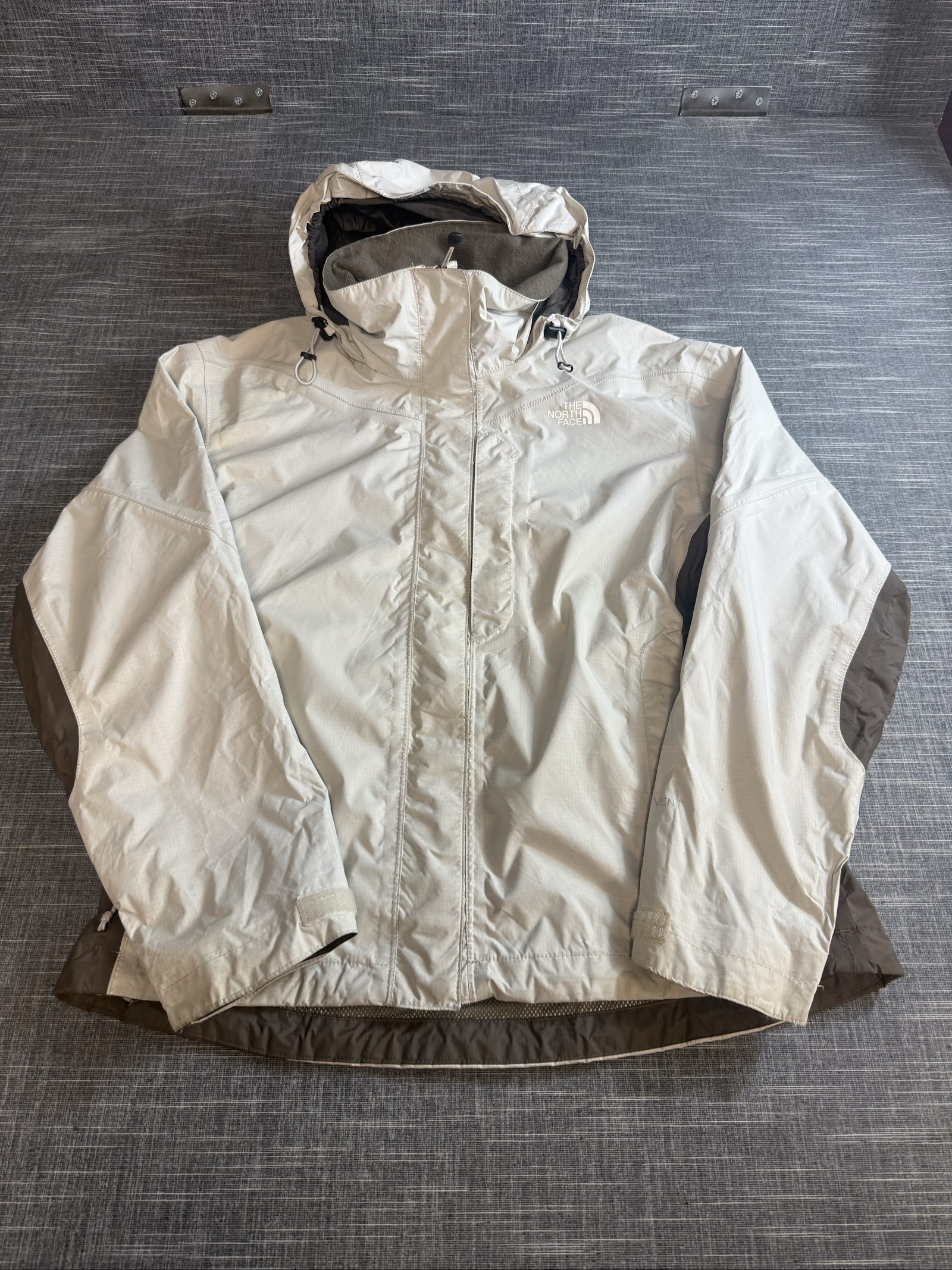 The North Face Women’s Waterproof Hooded Jacket Small Beige Brown