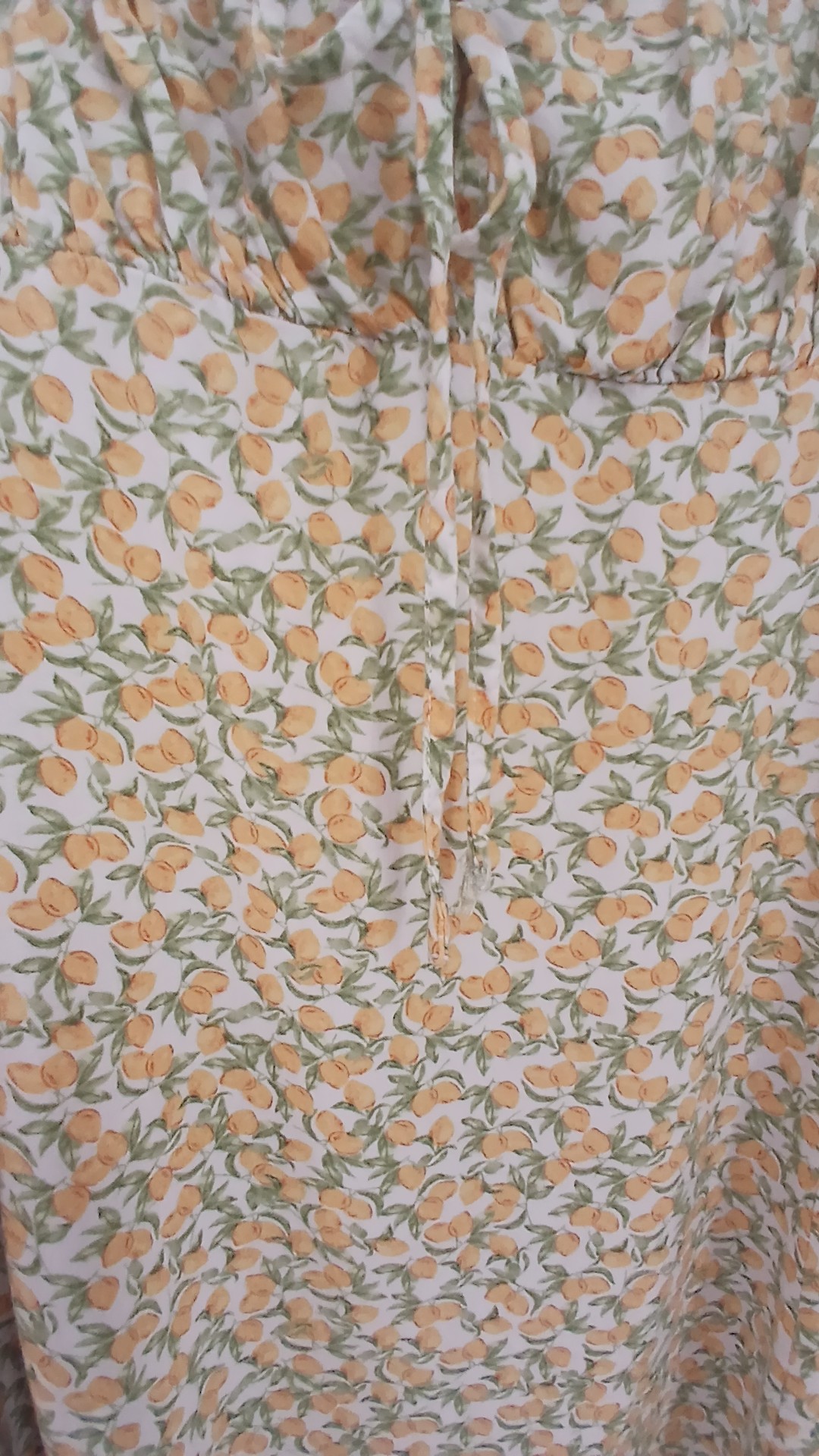 Yellow & Green Floral Summer Lemon Dress Size 16 image 4