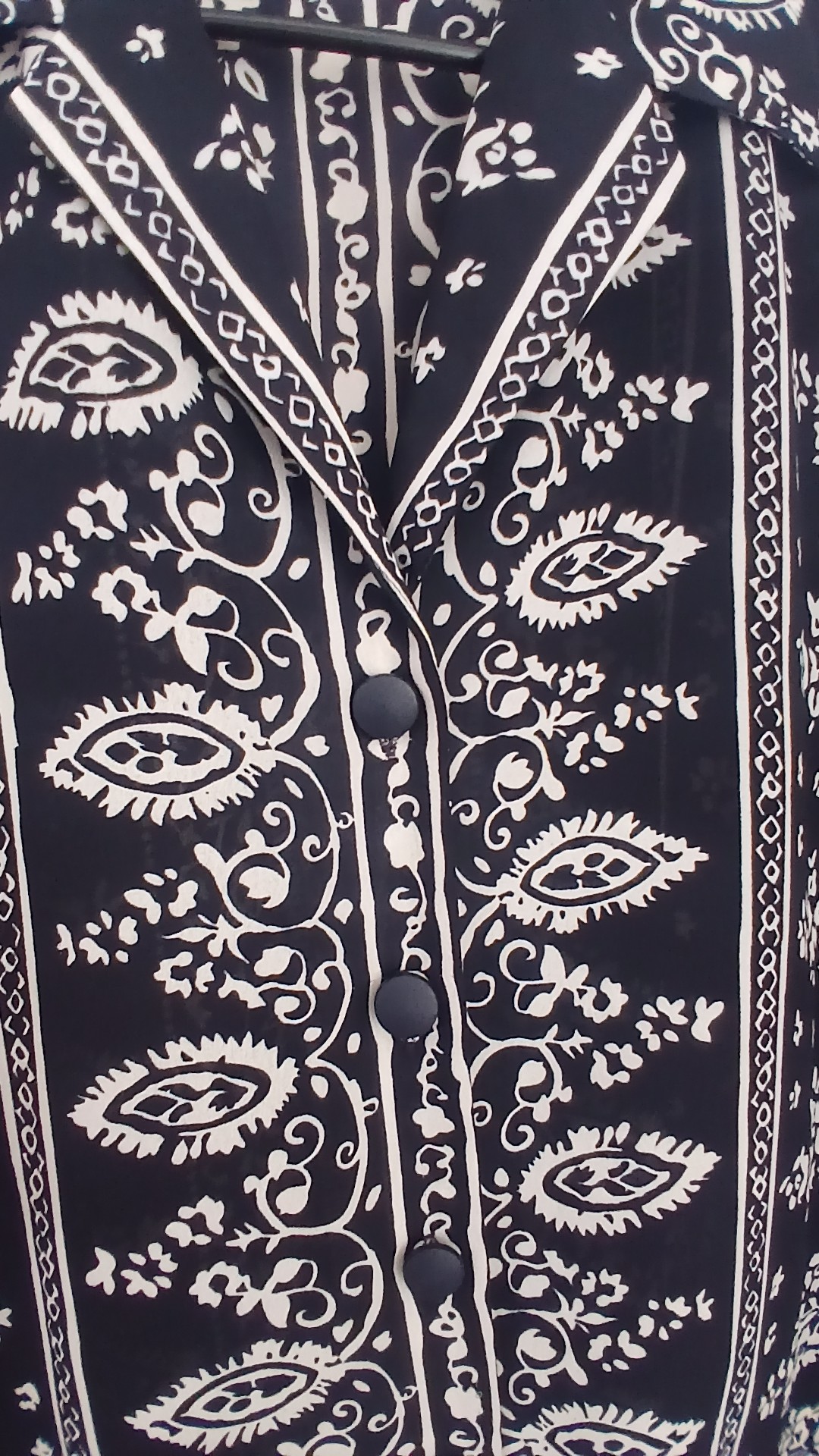 Hamells Navy & White Floral Button-Up Shirt 14 UK image 2