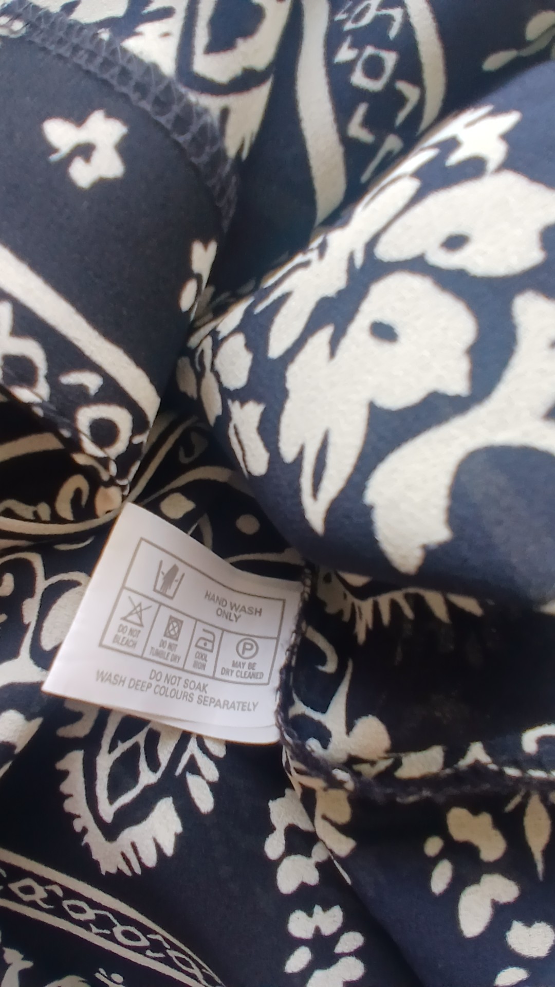 Hamells Navy & White Floral Button-Up Shirt 14 UK image 6