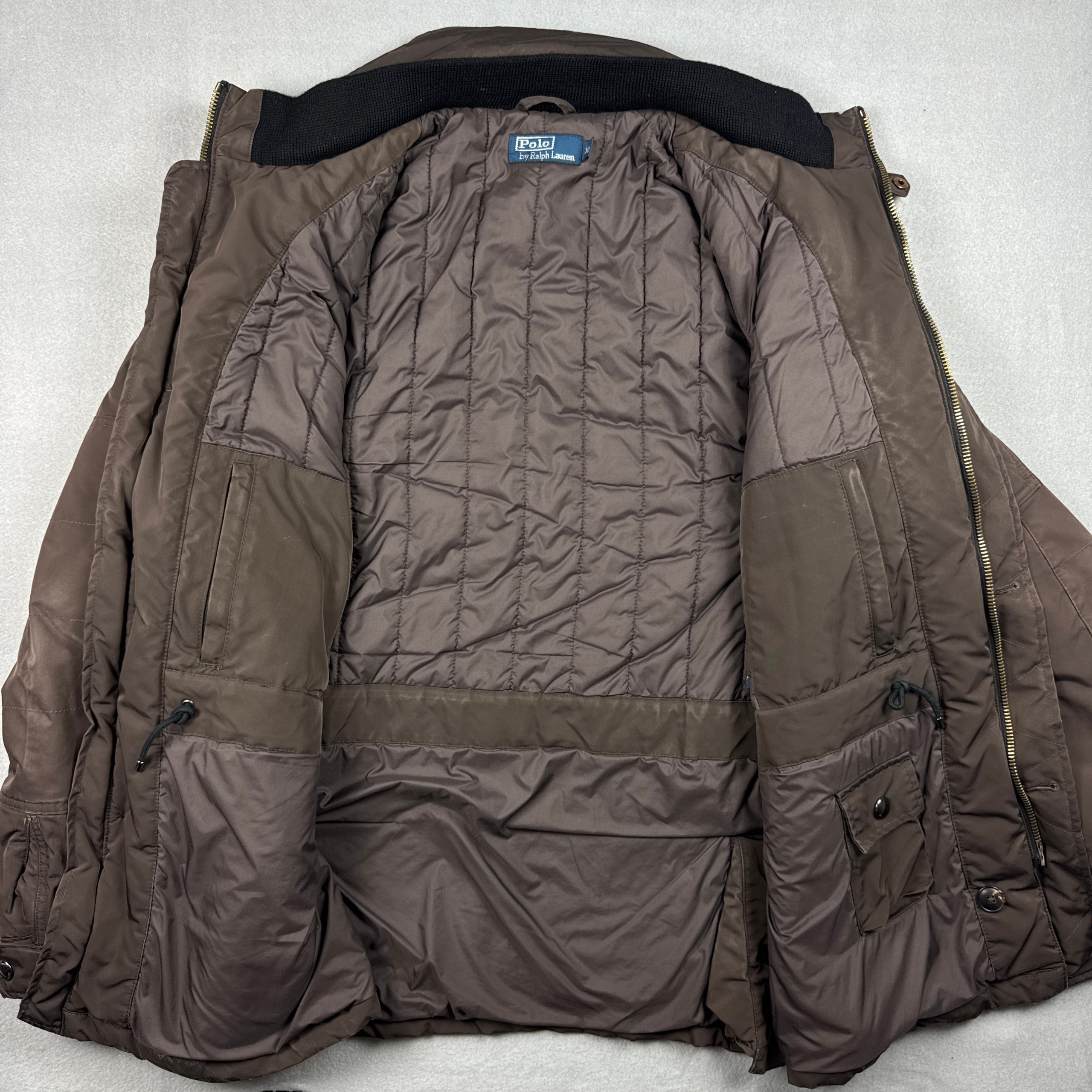Polo by Ralph Lauren Brown Men's Multipocket Military Nylon Jacket Size XL image 3