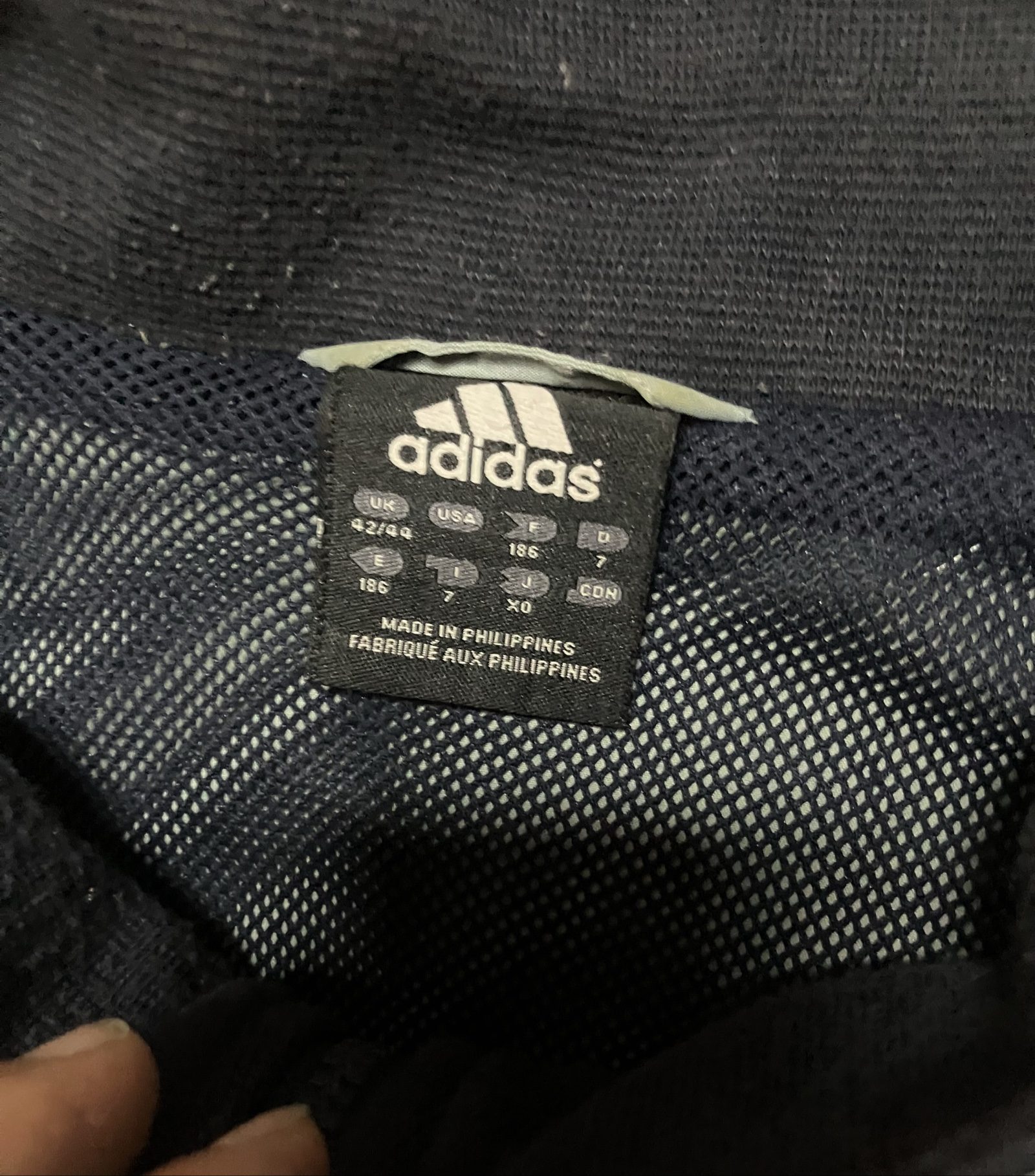 Adidas Track Jacket Hombre Colorblock Black Grey White Talla XL image 3