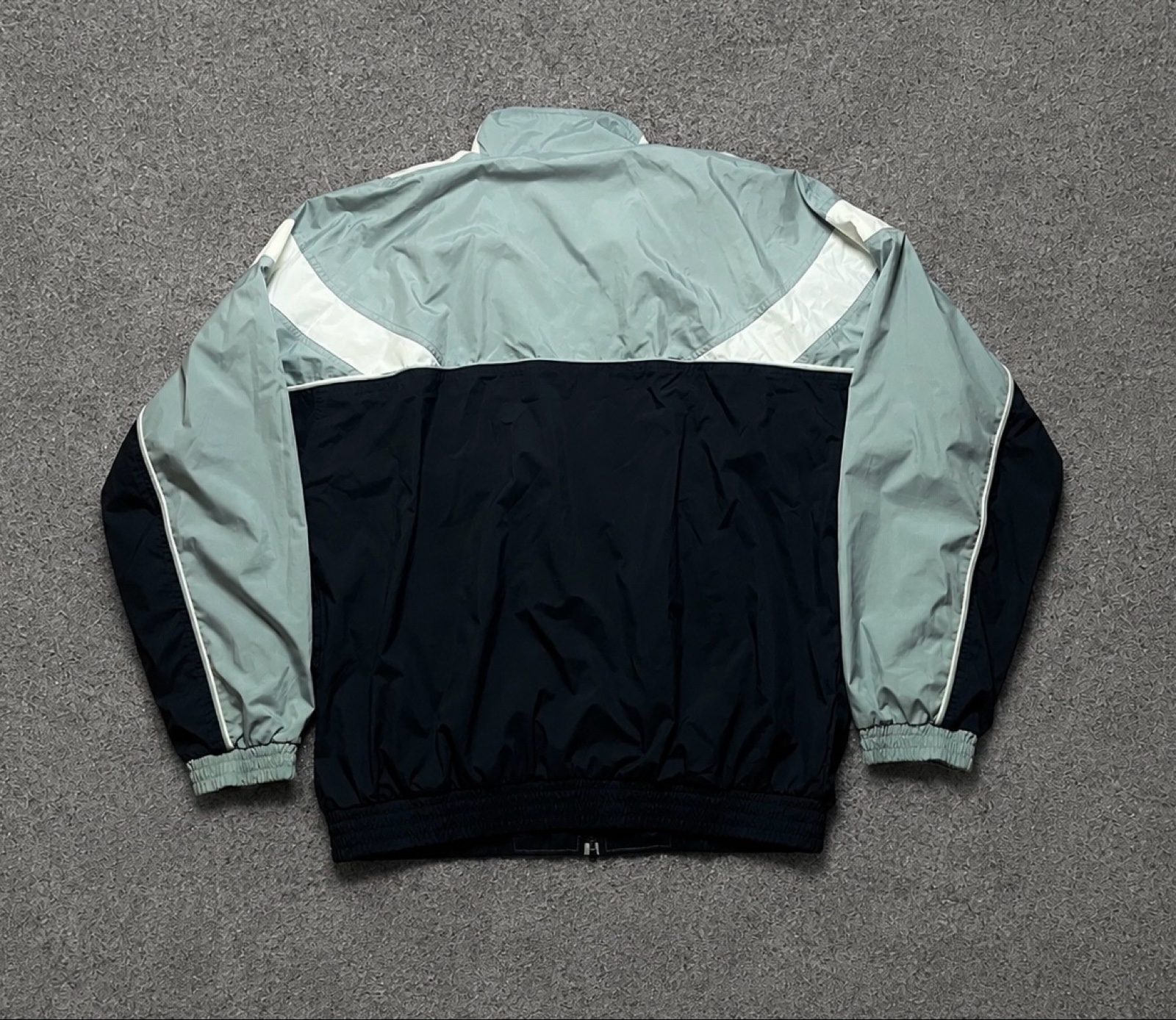 Adidas Track Jacket Hombre Colorblock Black Grey White Talla XL image 2