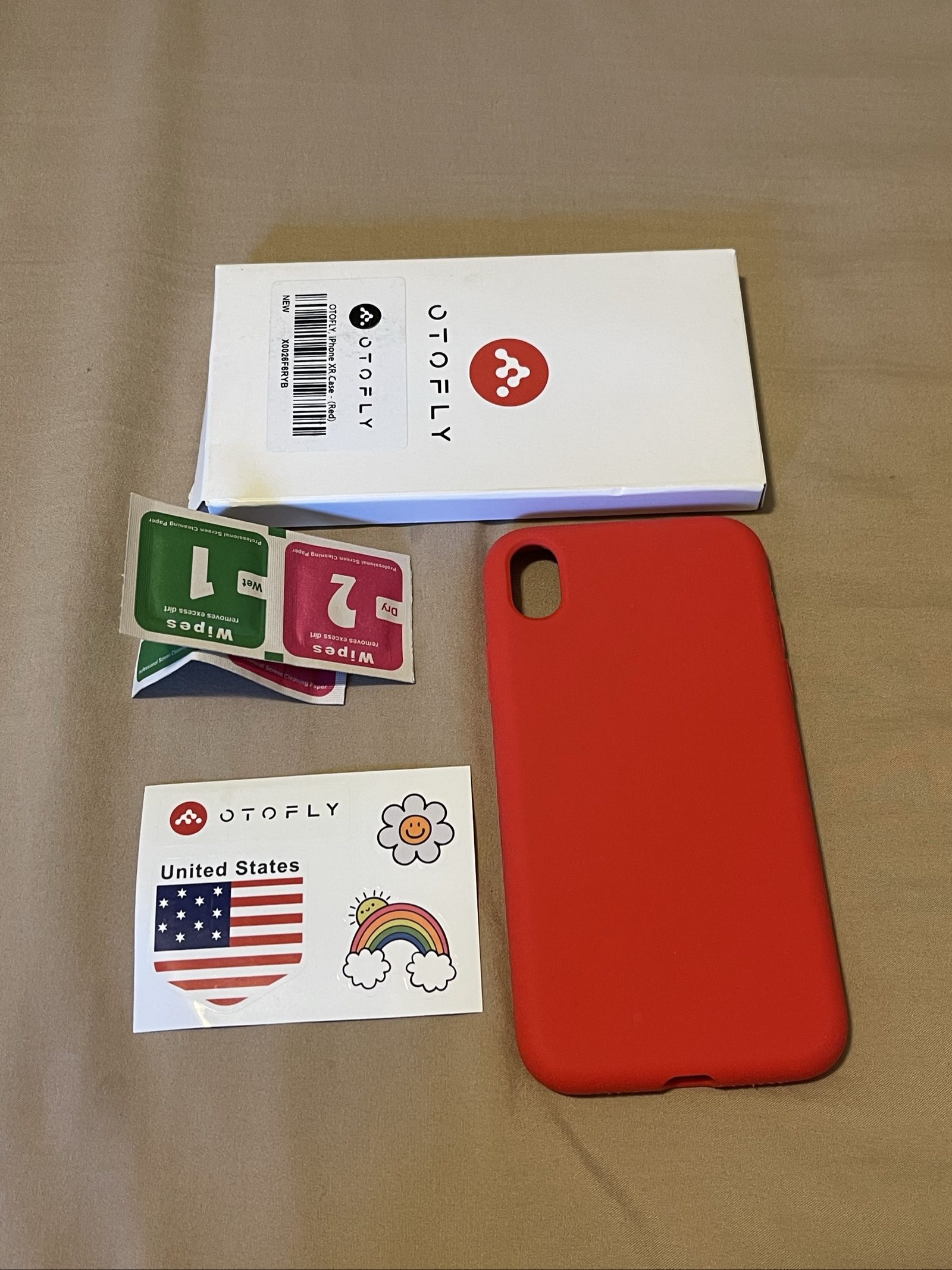Otofly Red Silicone iPhone X Case