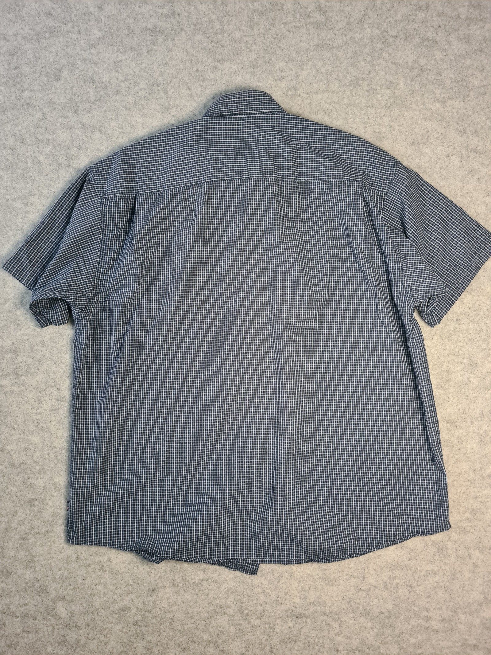 Wrangler Men’s Blue & White Check Button-Up Shirt XL 1117 image 4