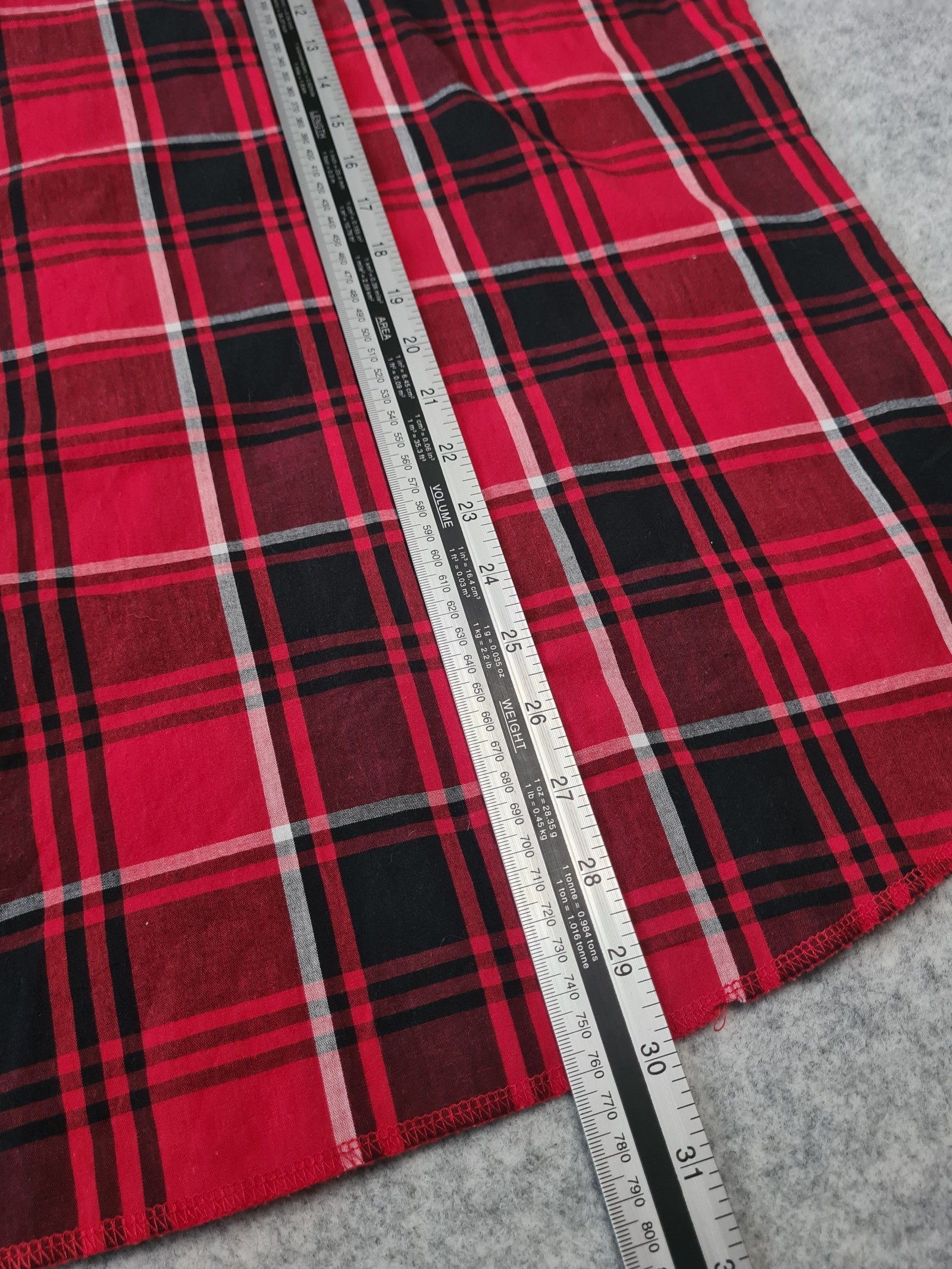 Wrangler Men's Red Black Plaid Shirt Pearl Snap XL Western 1118 image 8
