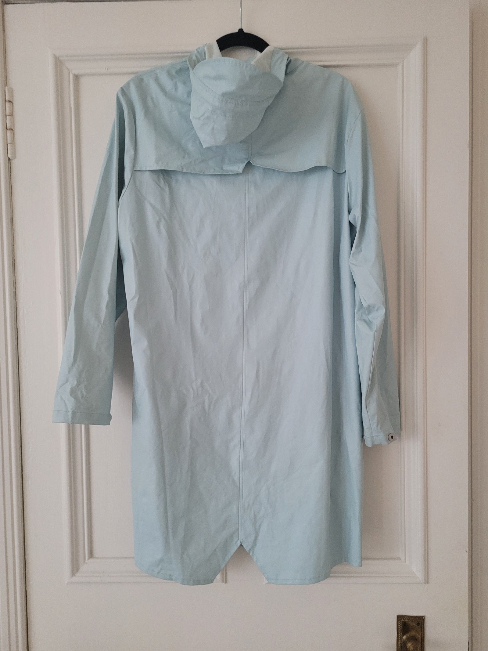 Rains Women's Light Blue Waterproof Raincoat XS/S image 2
