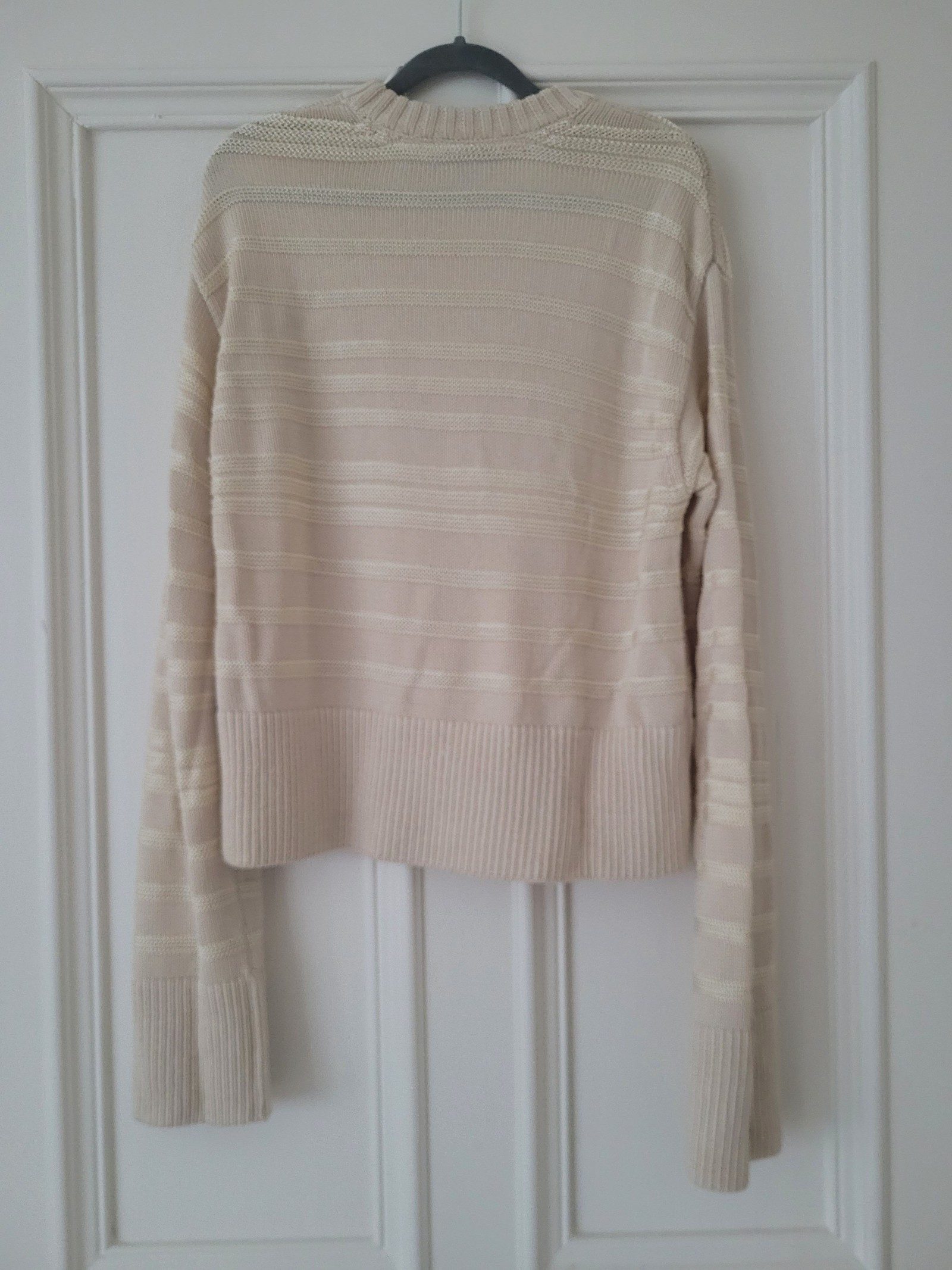ME+EM Women Beige Stripe Knit Jumper Small image 3