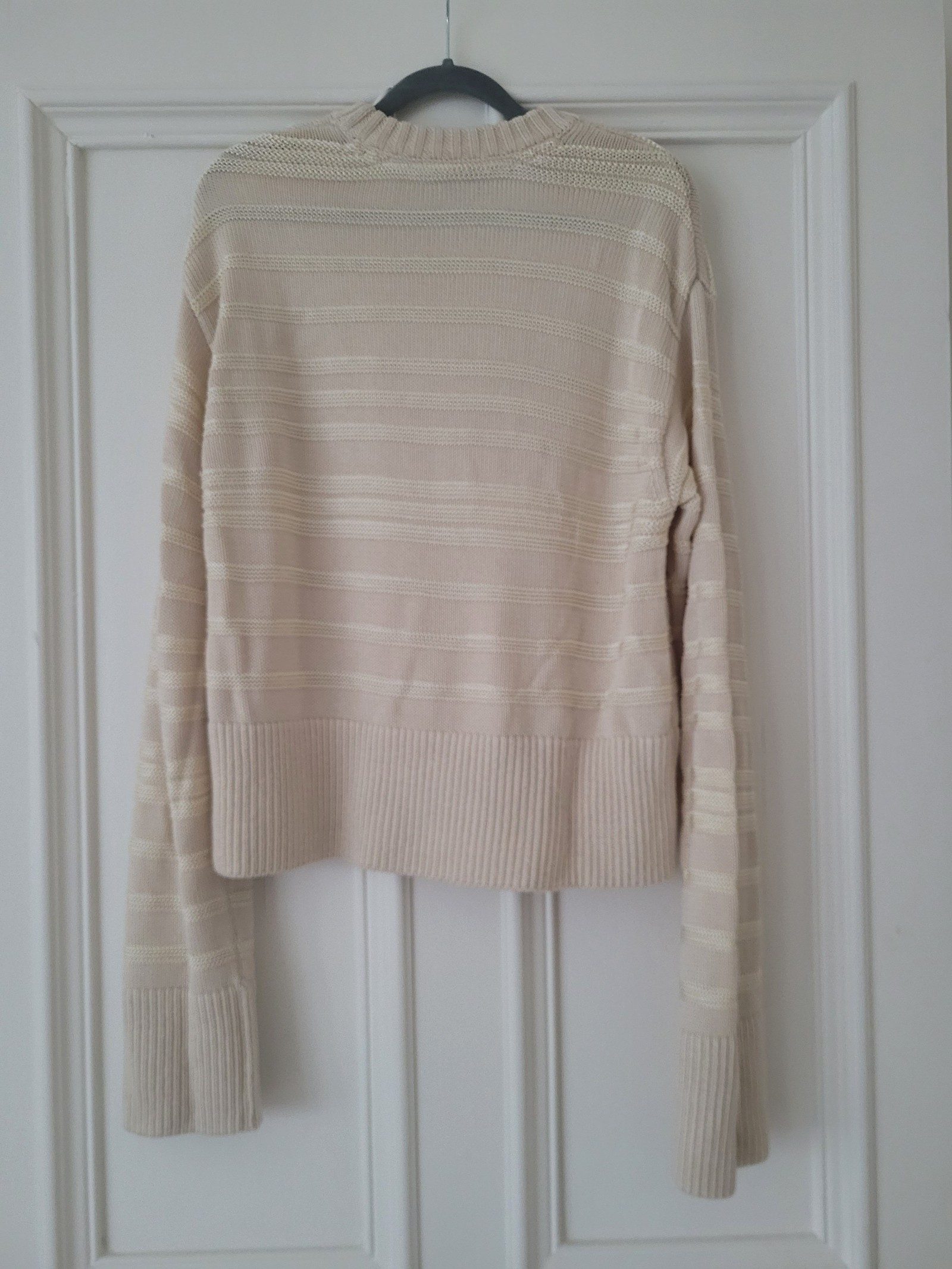 ME+EM Women Beige Stripe Knit Jumper Small image 4