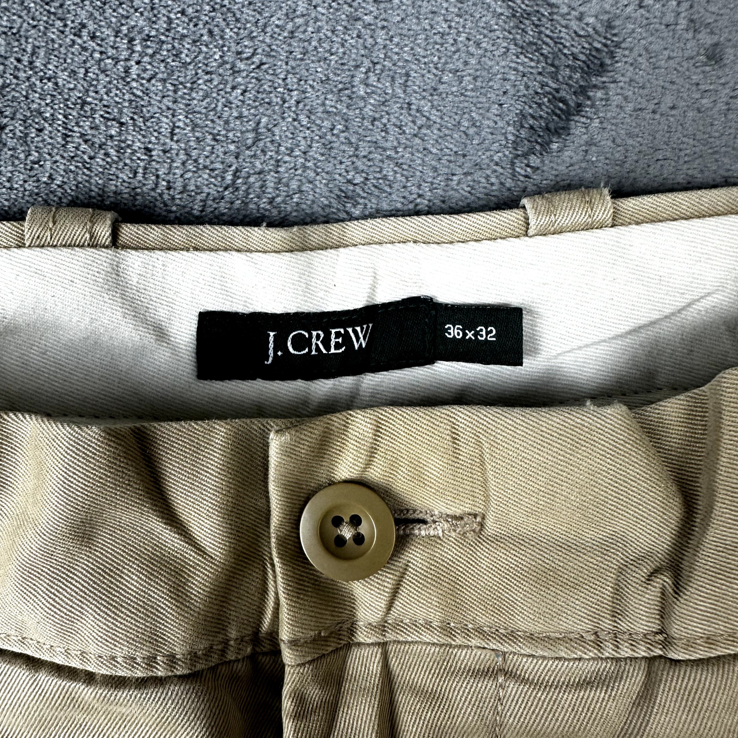 J.Crew Beige Chino Trousers Fits 36/37 GWC Khaki Smart Casual image 6