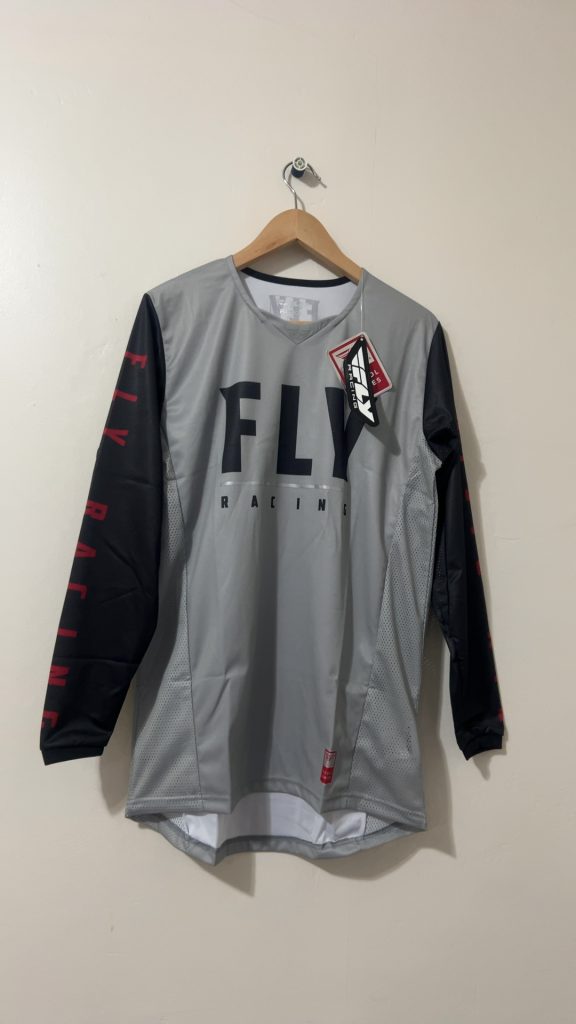 Fly Racing Grey & Black Motocross Jersey Small