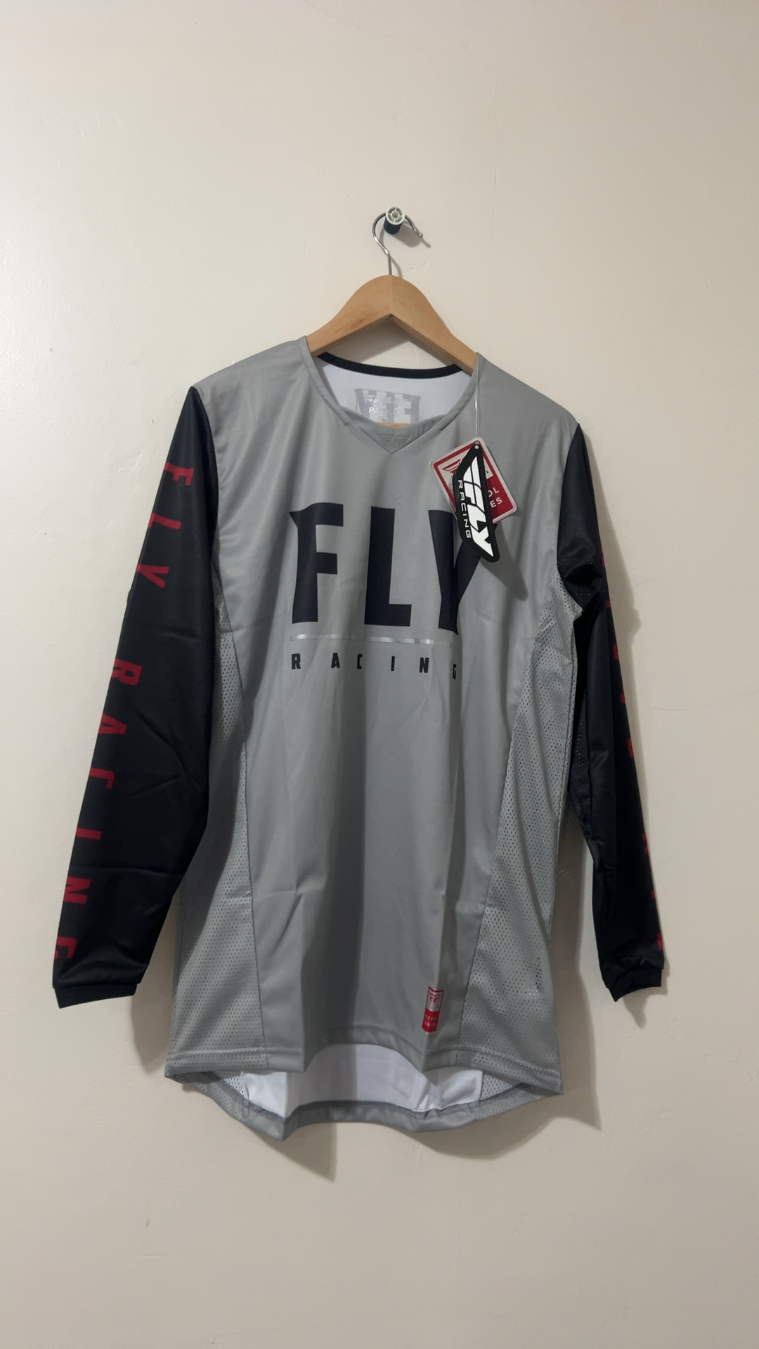 Fly Racing Grey & Black Motocross Jersey Small