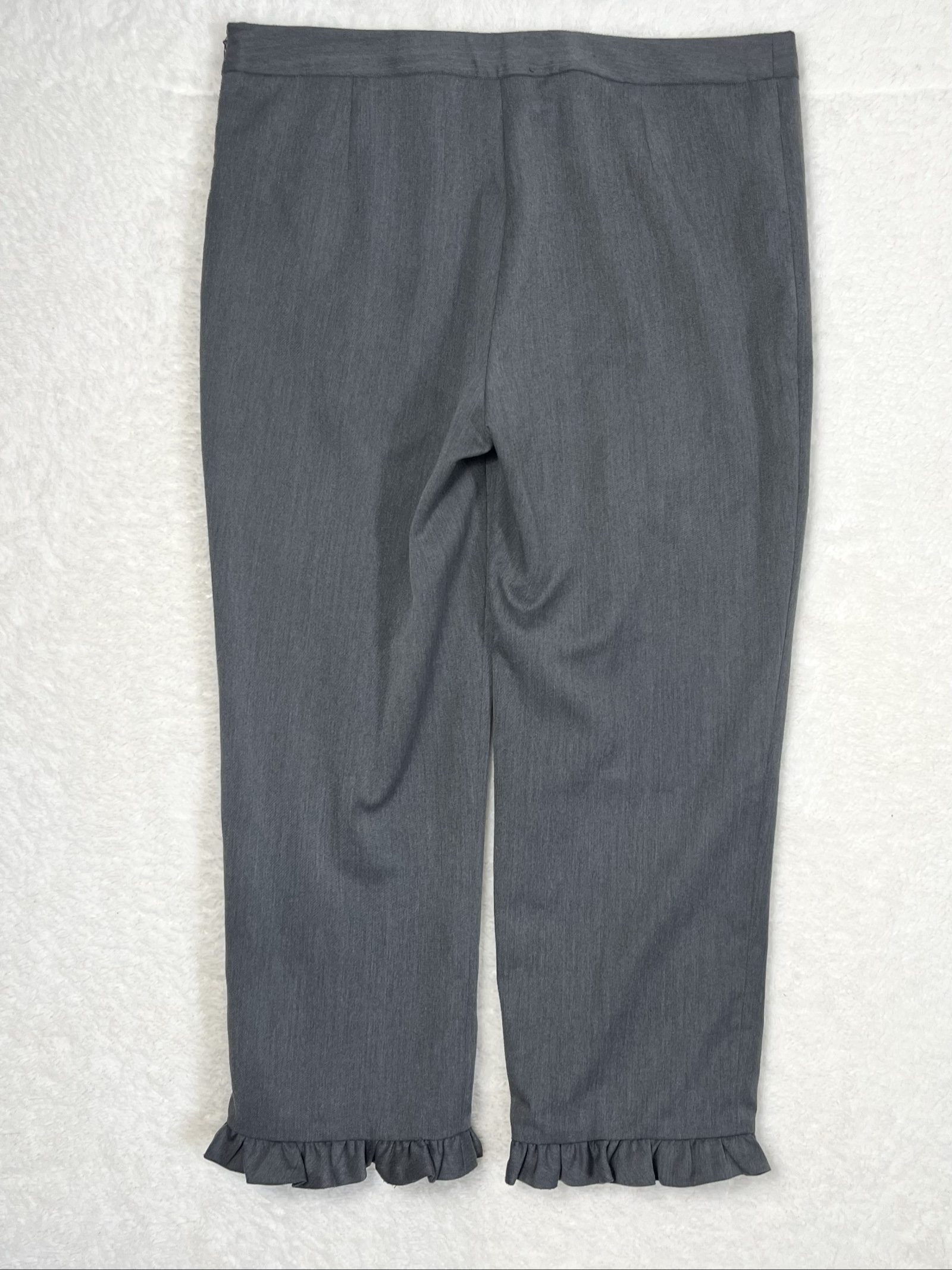 2NDDAY ruffled suit set low waist 7/8 capri scandi tailored M/L image 5