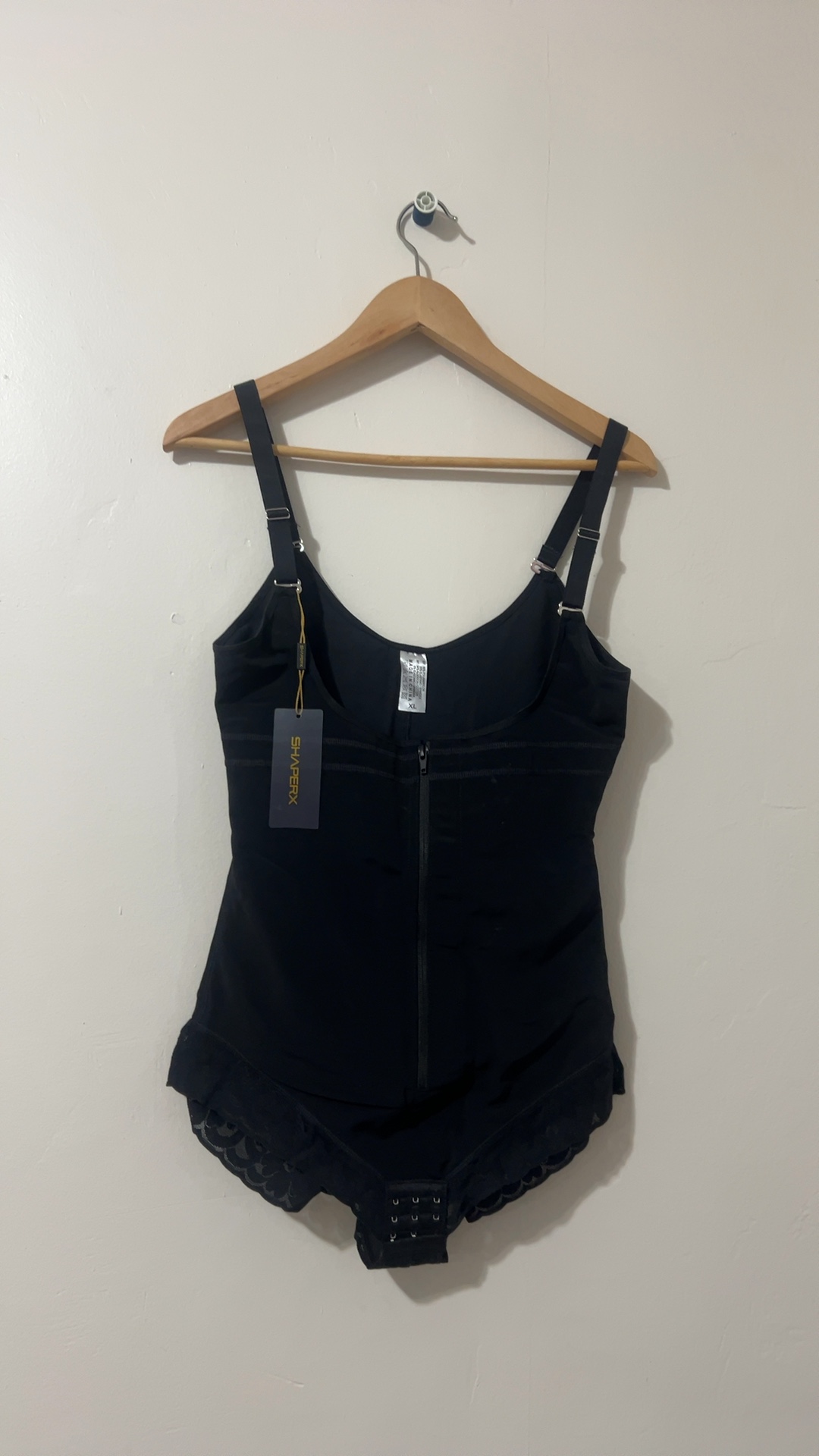 ShaperX Black Women's XL Body Shaper One-Piece image 2