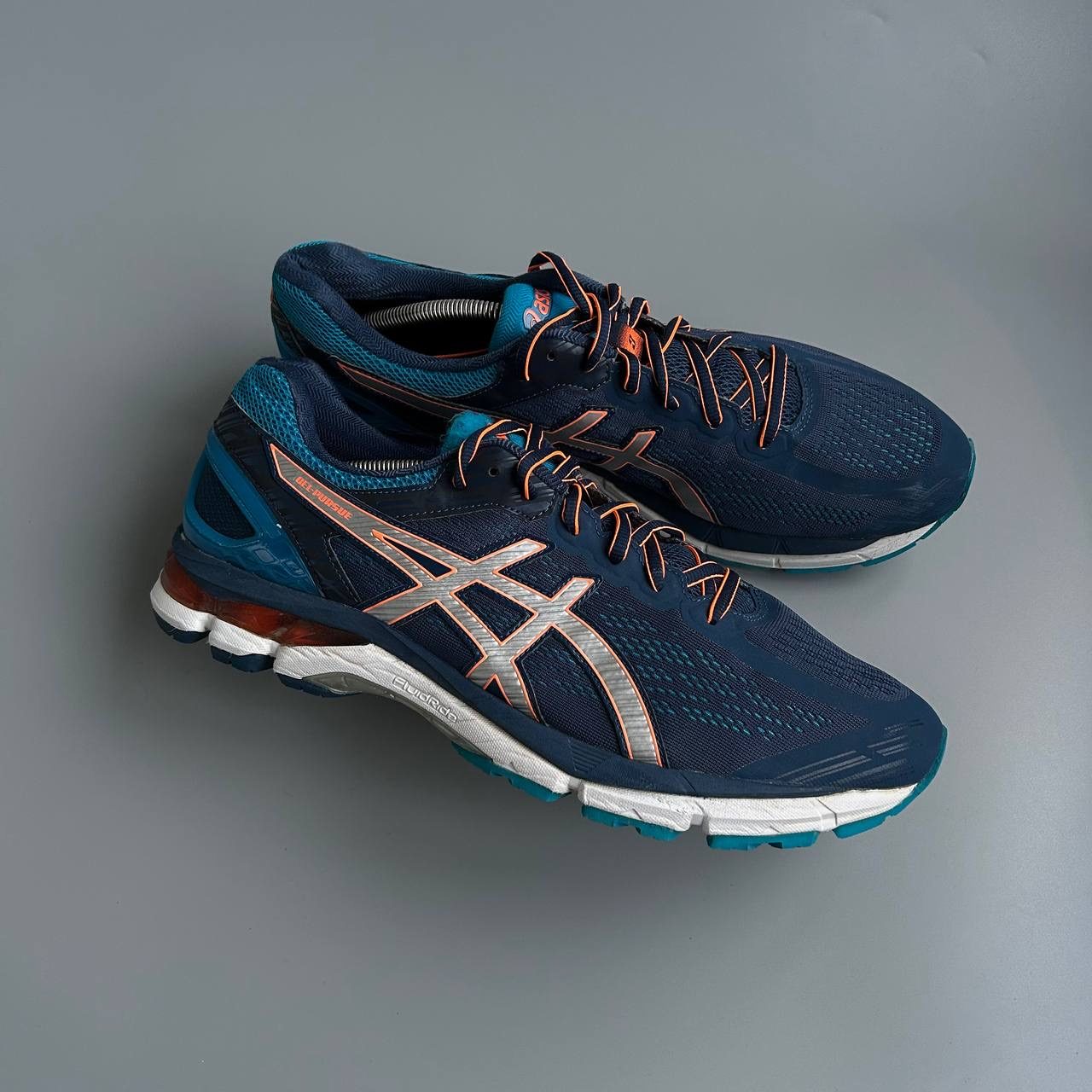 Asics Men's Navy & White Gel-Kayano Running Shoes US 9.5 image 5