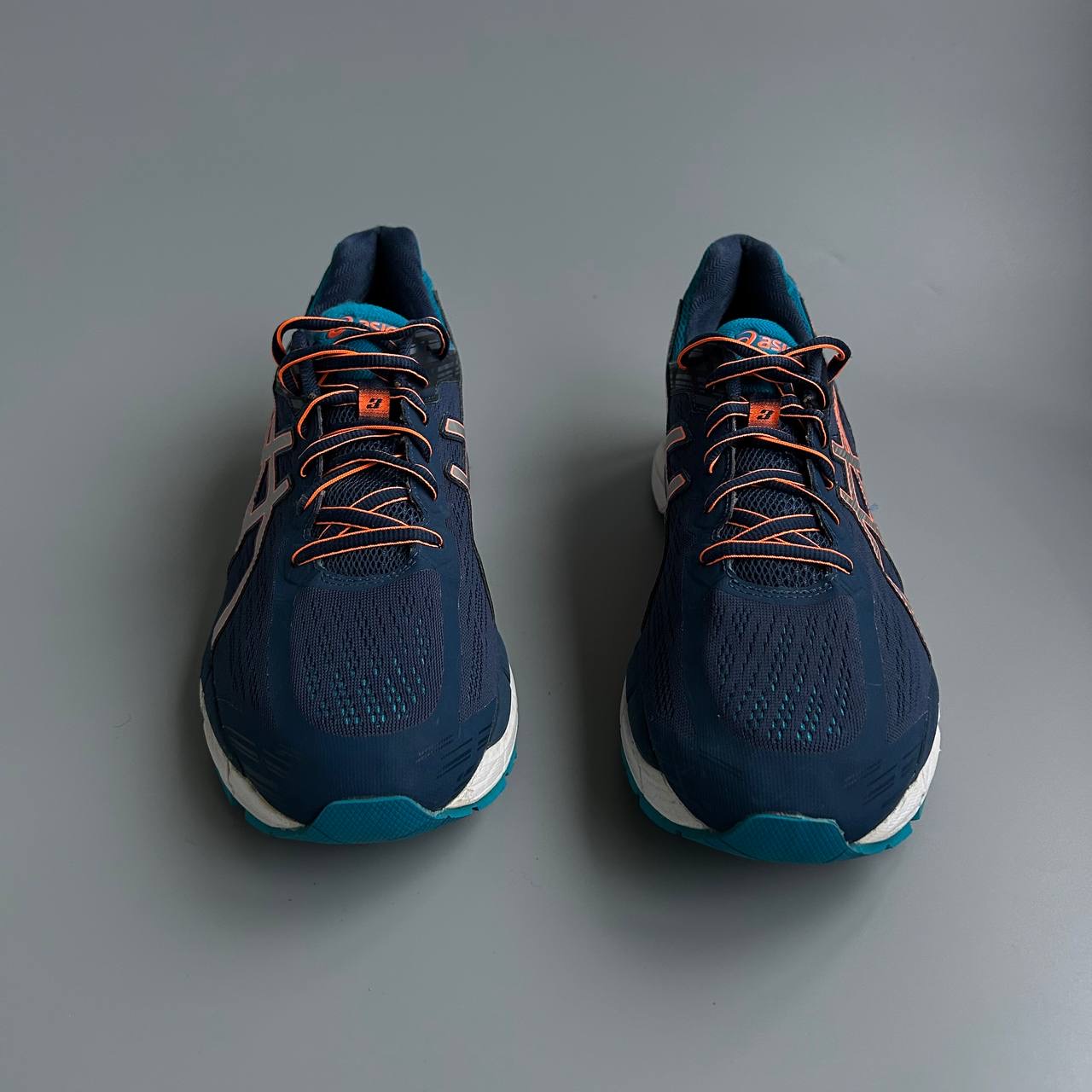 Asics Men's Navy & White Gel-Kayano Running Shoes US 9.5 image 6