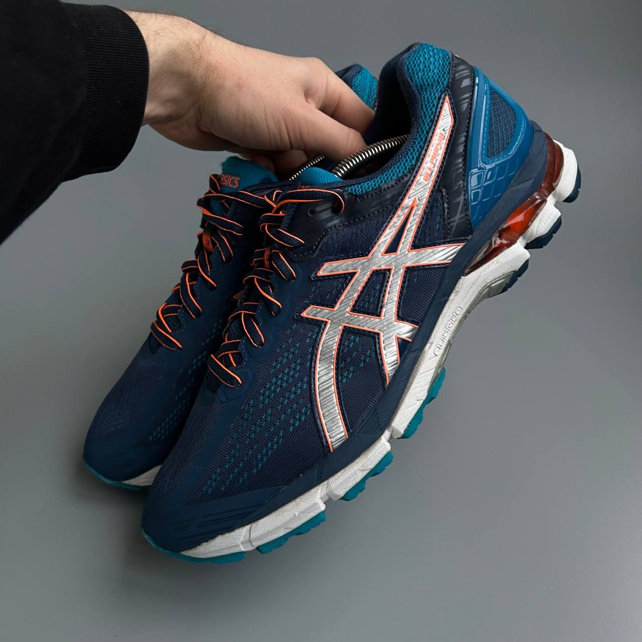 Asics Men's Navy & White Gel-Kayano Running Shoes US 9.5 image 7