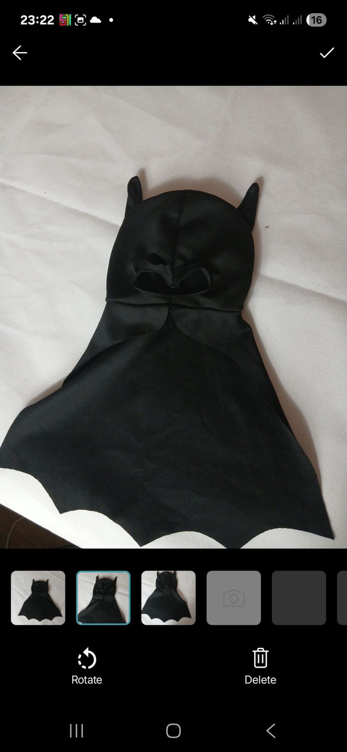 Black Kids Bat Cape Halloween Costume