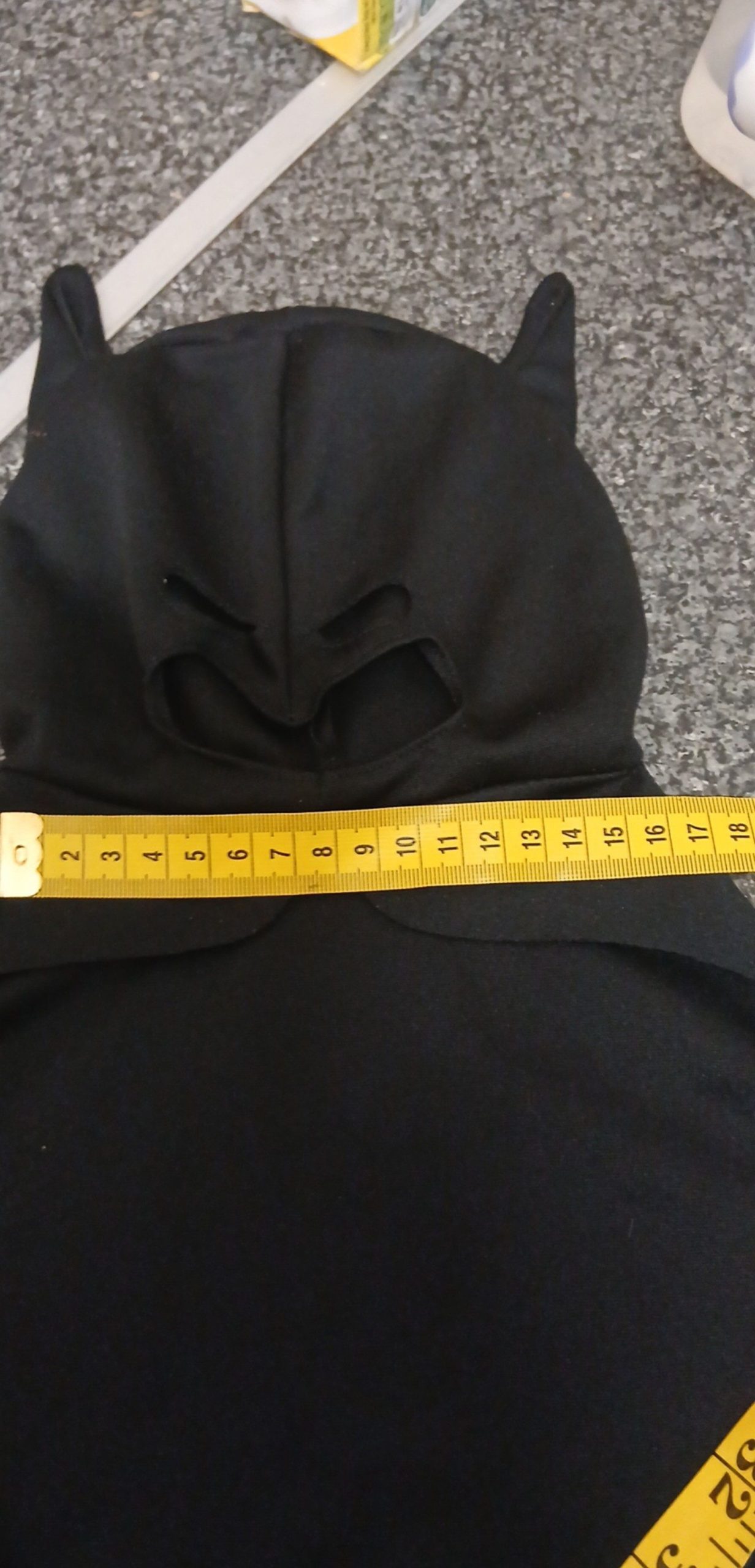 Black Kids' Halloween Costume Hoodie with Horns Size Other