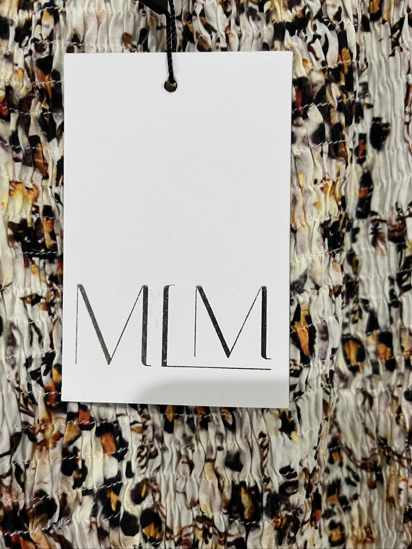 MLM Women's Multi-Coloured Leopard Print Smocked Dress One Size image 2