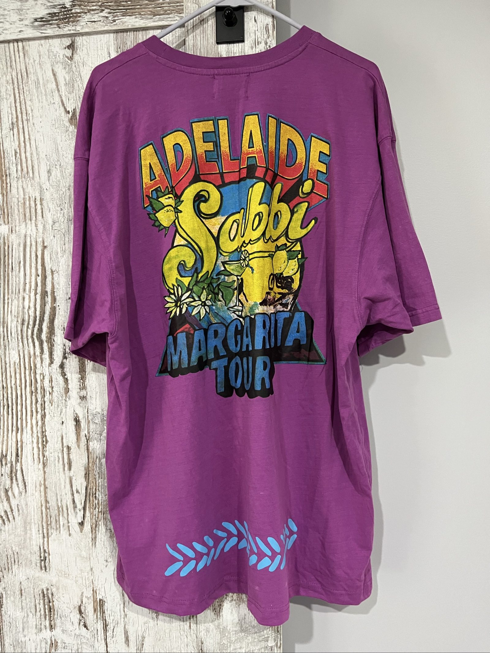 Sabbi Purple & Yellow Graphic Print T-Shirt XS image 5
