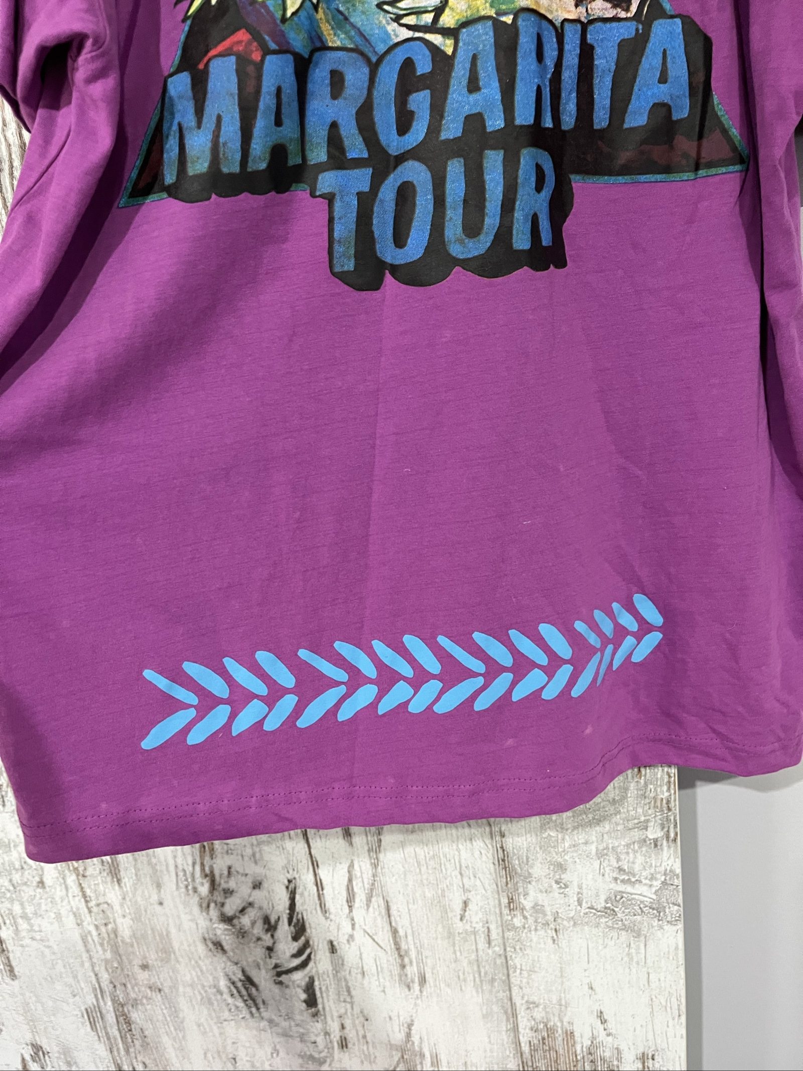 Sabbi Purple & Yellow Graphic Print T-Shirt XS image 7