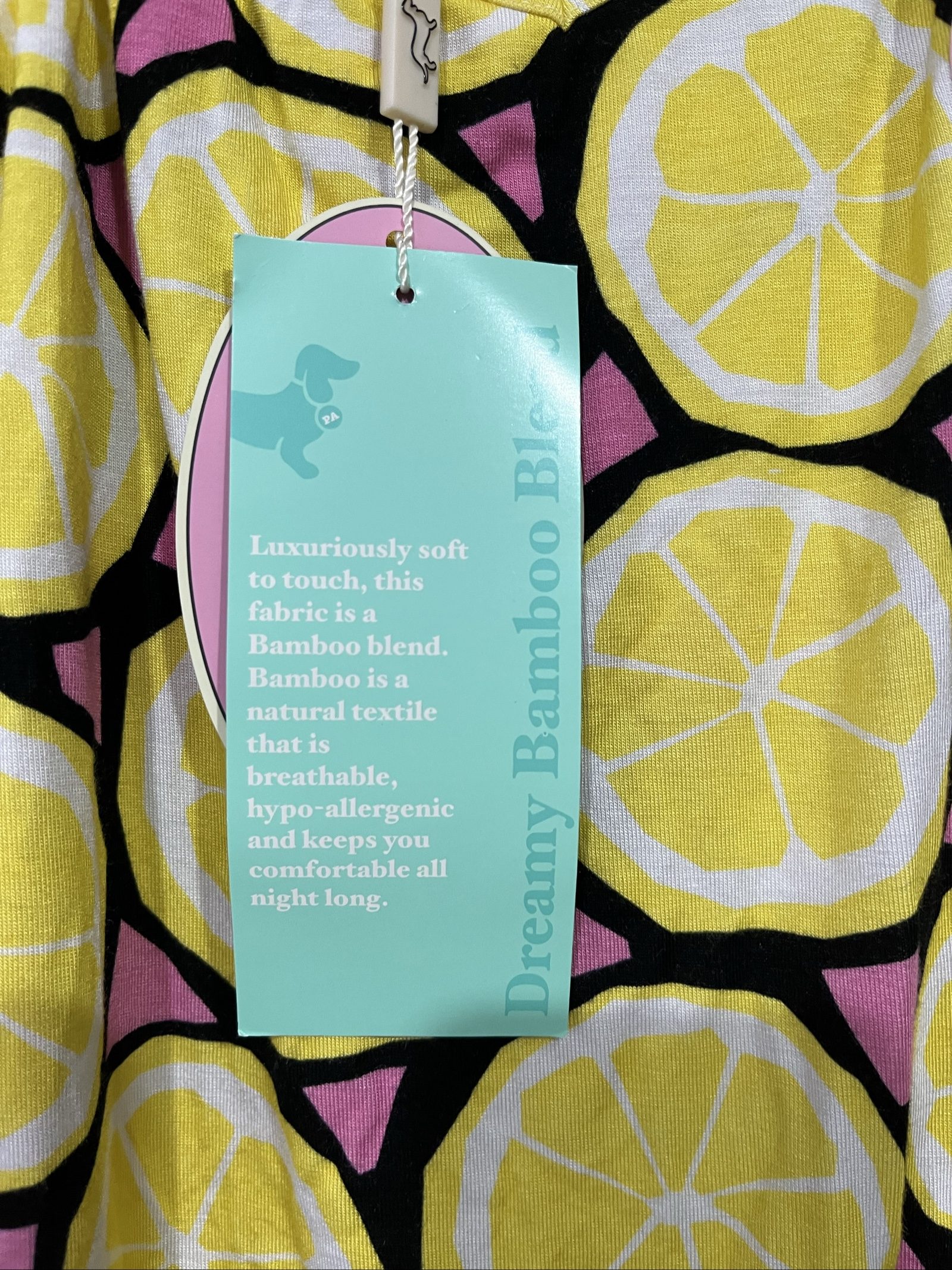 Peter Alexander Multi Women's Yellow Lemon Print Cami Top XS Bamboo Blend image 4