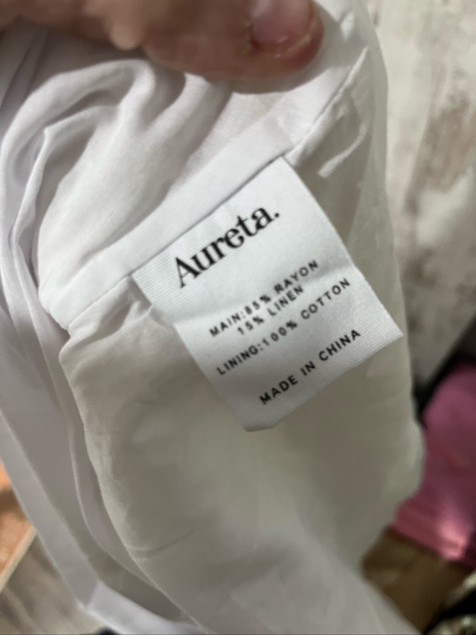 Aureta White Linen Blend Sleeveless Dress 1X Plus Size image 6