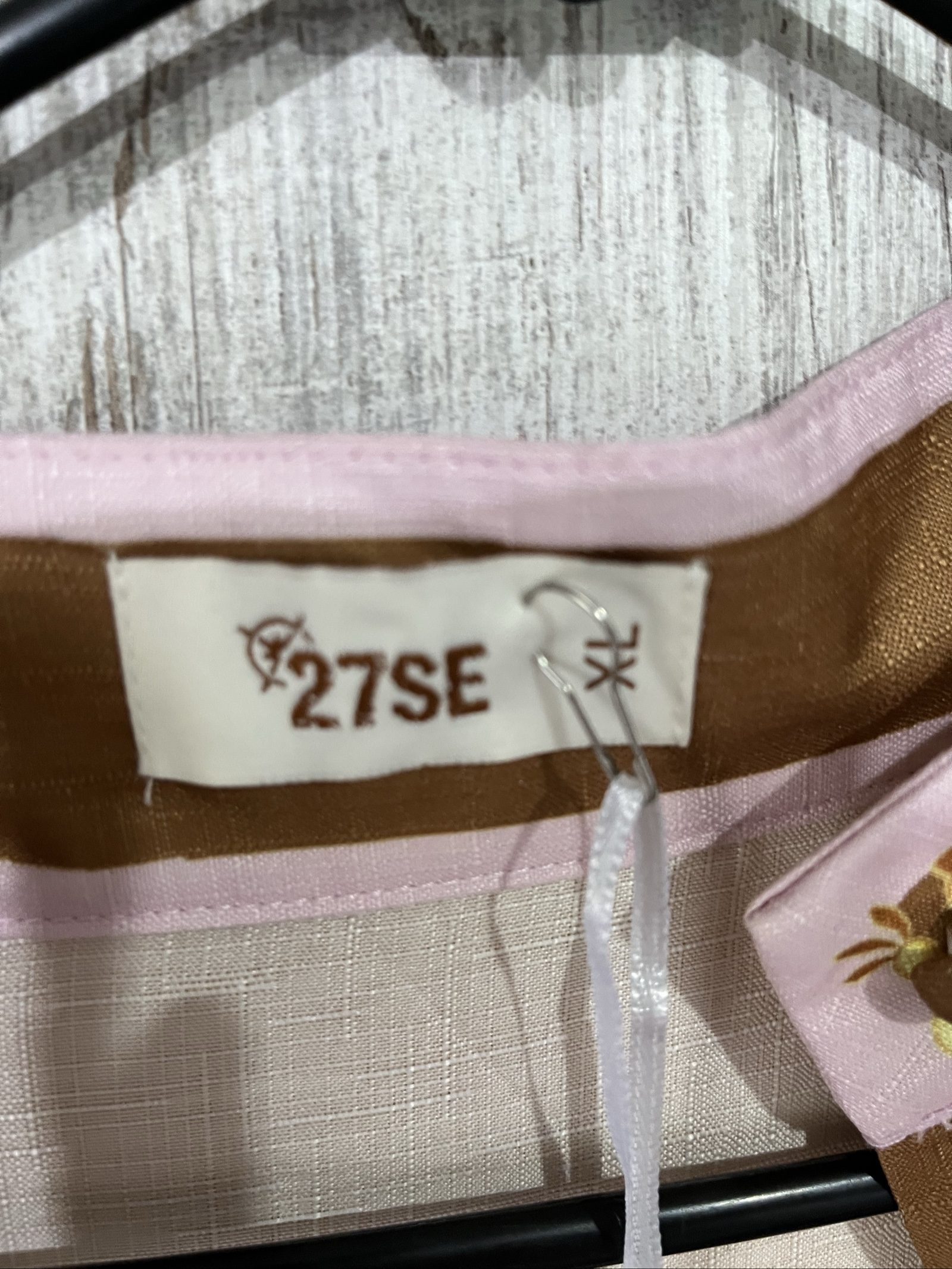 27SE Pink & Green Floral Print Midi Dress XL with Belt image 8