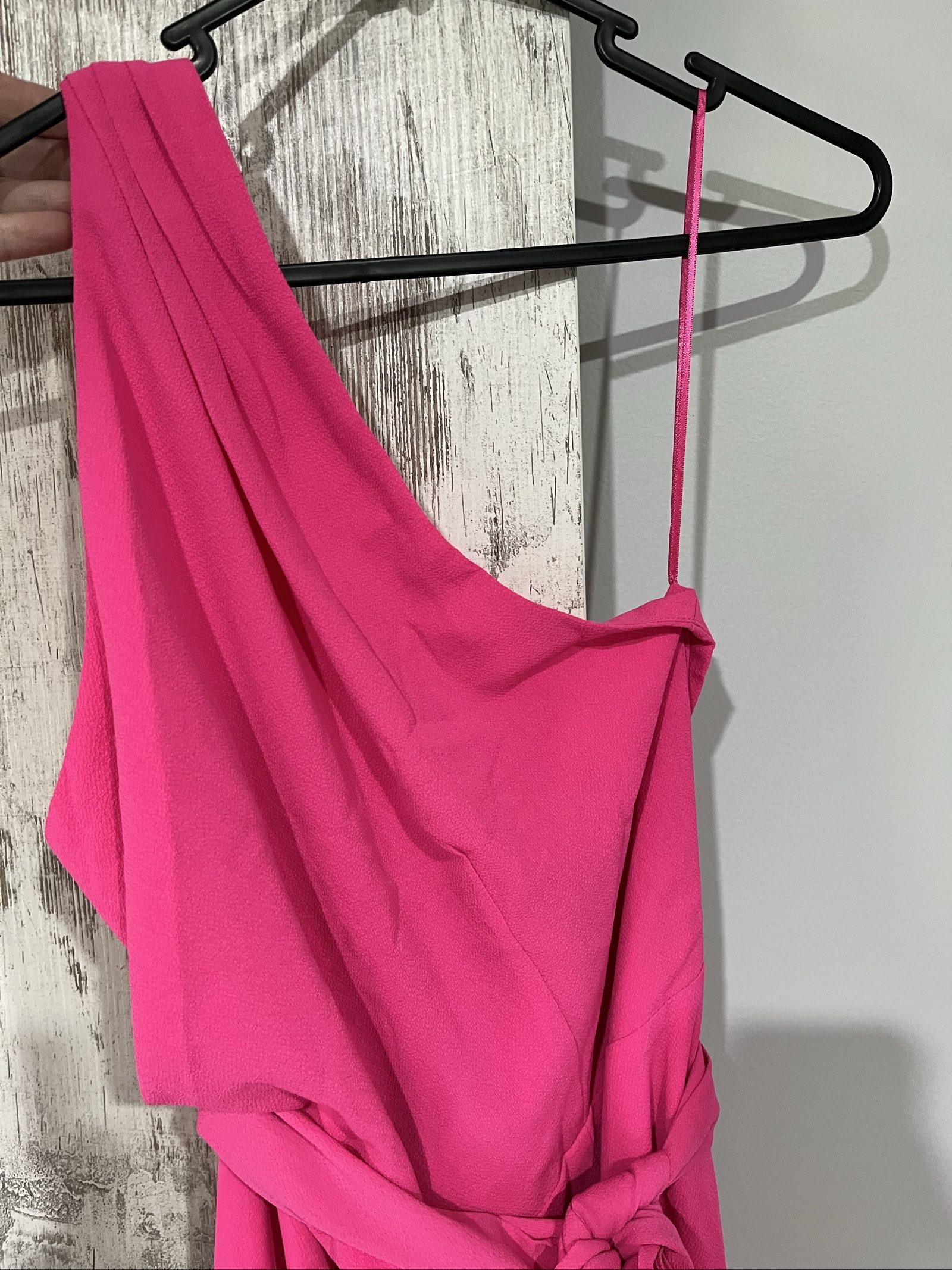 Bianca and Bridget Women's Pink One Shoulder Dress Size 14 image 3