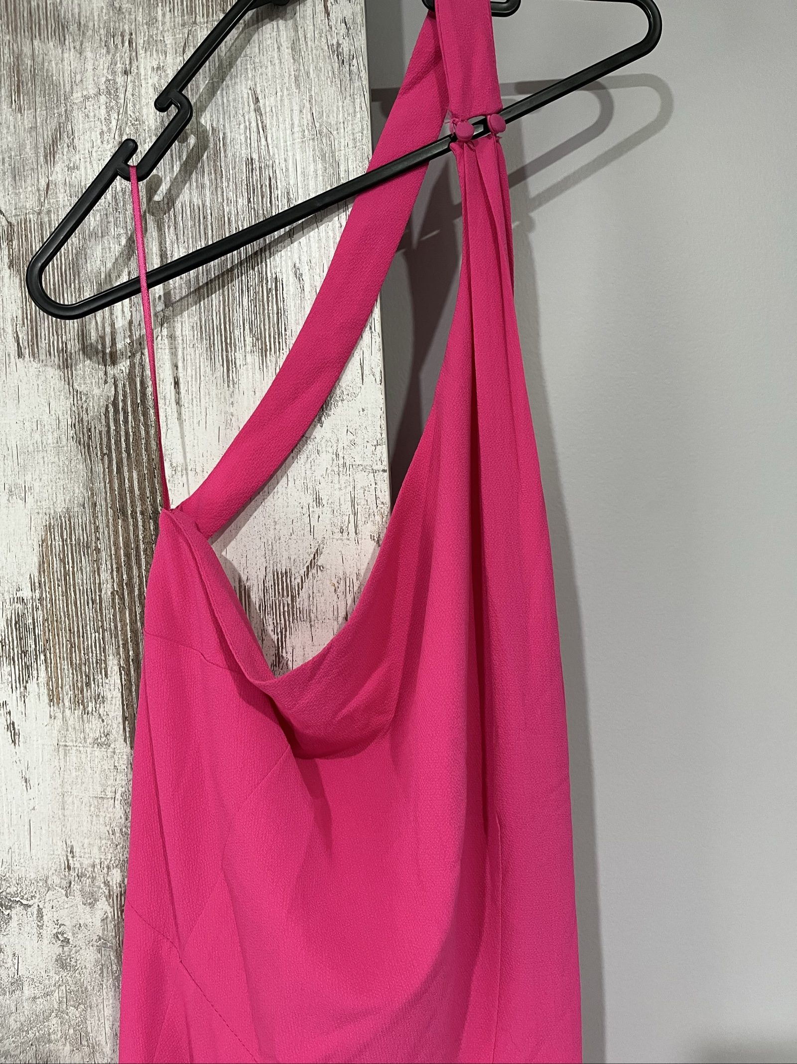 Bianca and Bridget Women's Pink One Shoulder Dress Size 14 image 4