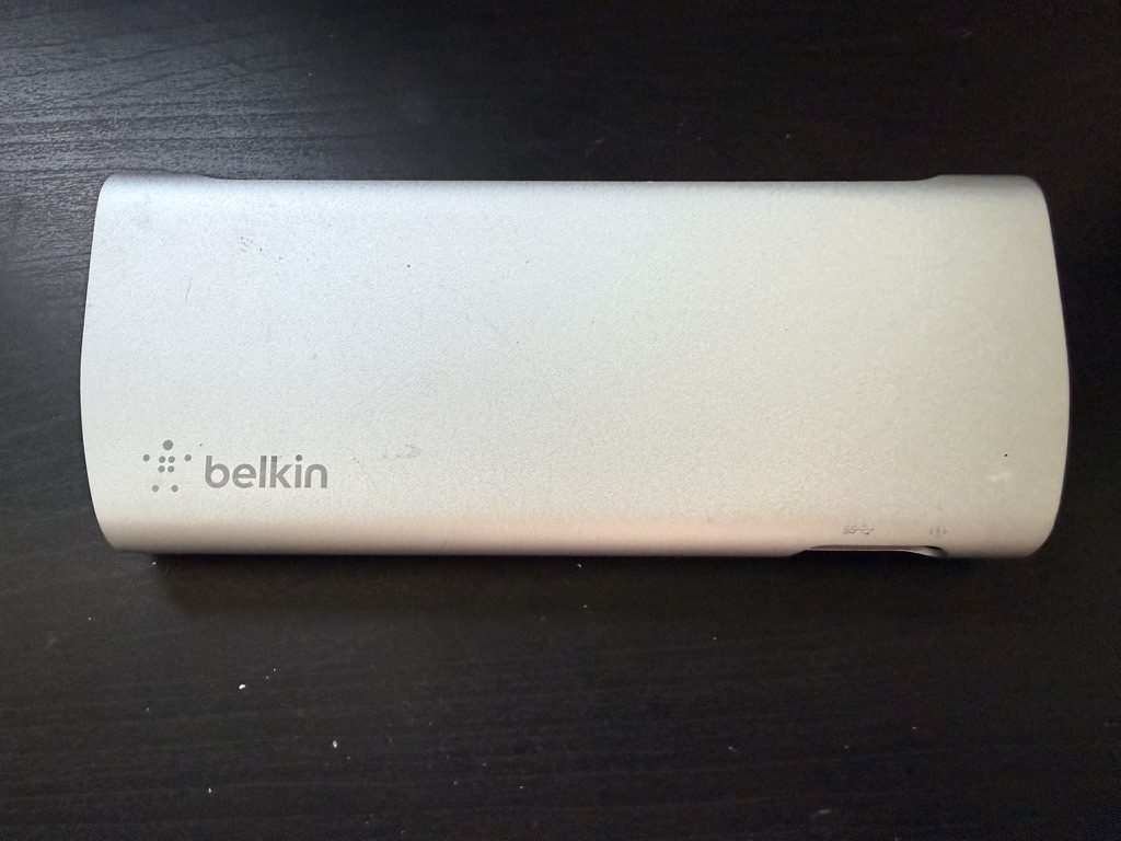 Belkin Silver Thunderbolt 3 Express Dock HD USB-C Hub F4U095 No Power Supply image 2