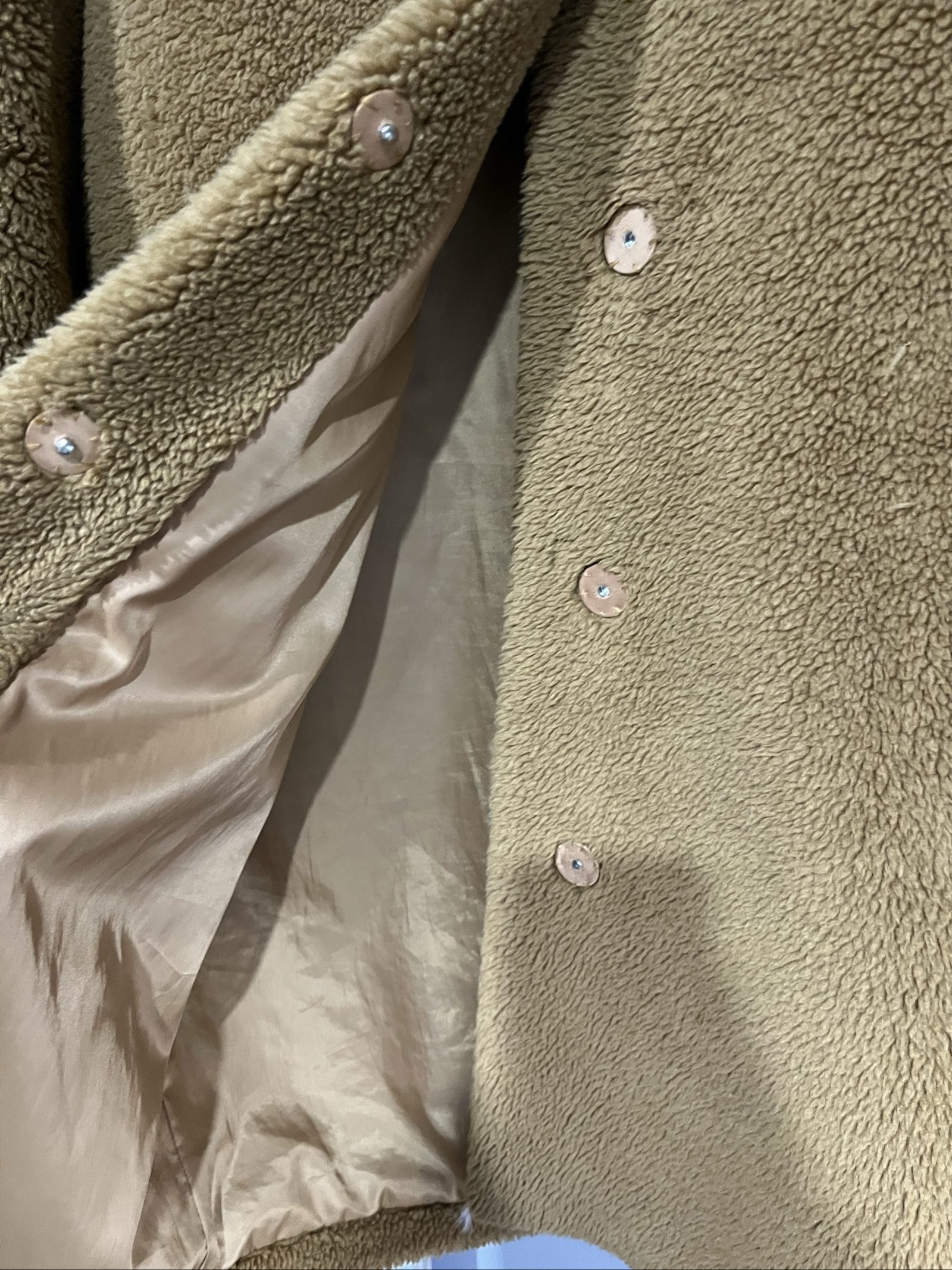 Stand Studio Women's Camel Teddy Faux Fur Coat One Size image 4