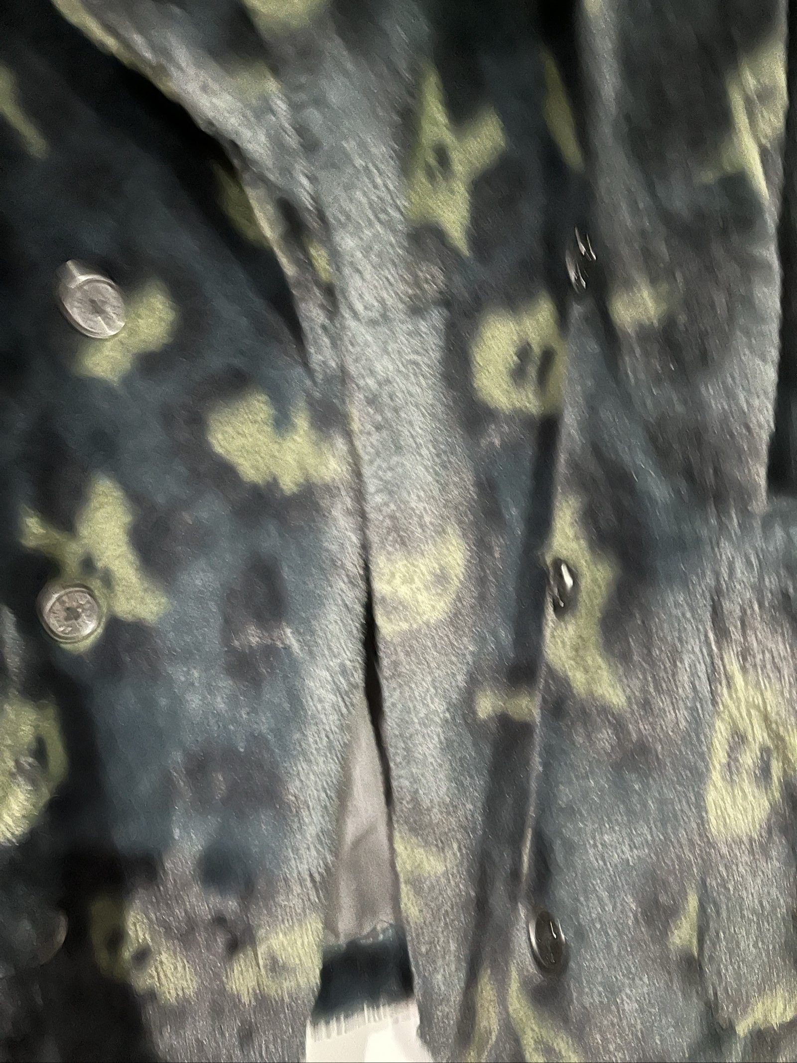 Zadig & Voltaire Women's Black & Green Faux Fur Coat Medium image 3