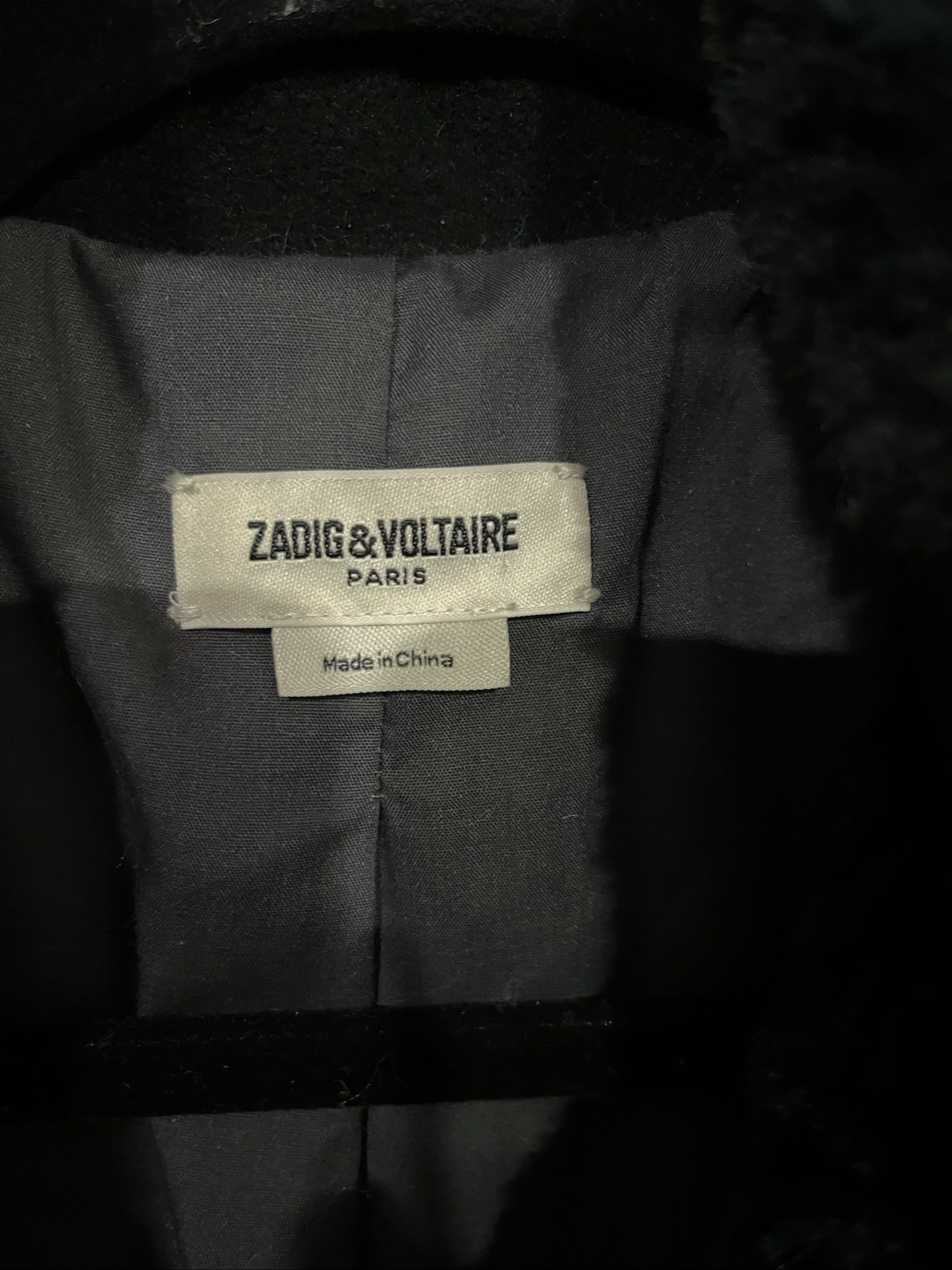 Zadig & Voltaire Women's Black & Green Faux Fur Coat Medium image 4