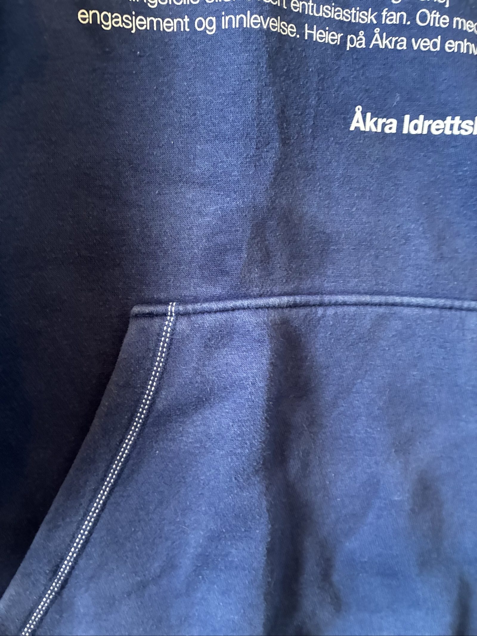 Adidas Navy Tilhenger Logo Hoodie Medium Men's image 3