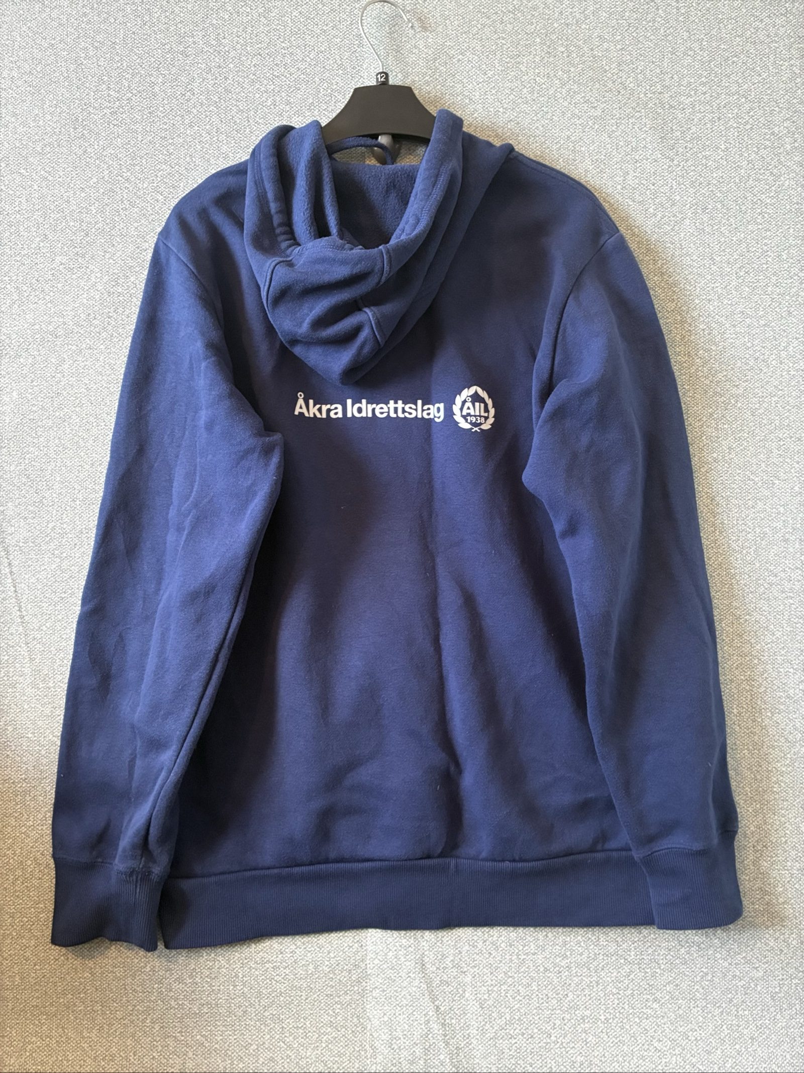 Adidas Navy Tilhenger Logo Hoodie Medium Men's image 6