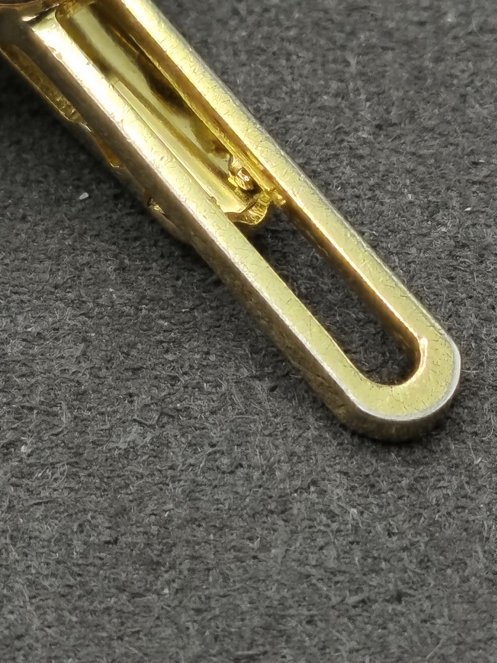Yves Saint Laurent Gold-tone & Silver-tone Tie Clip image 4