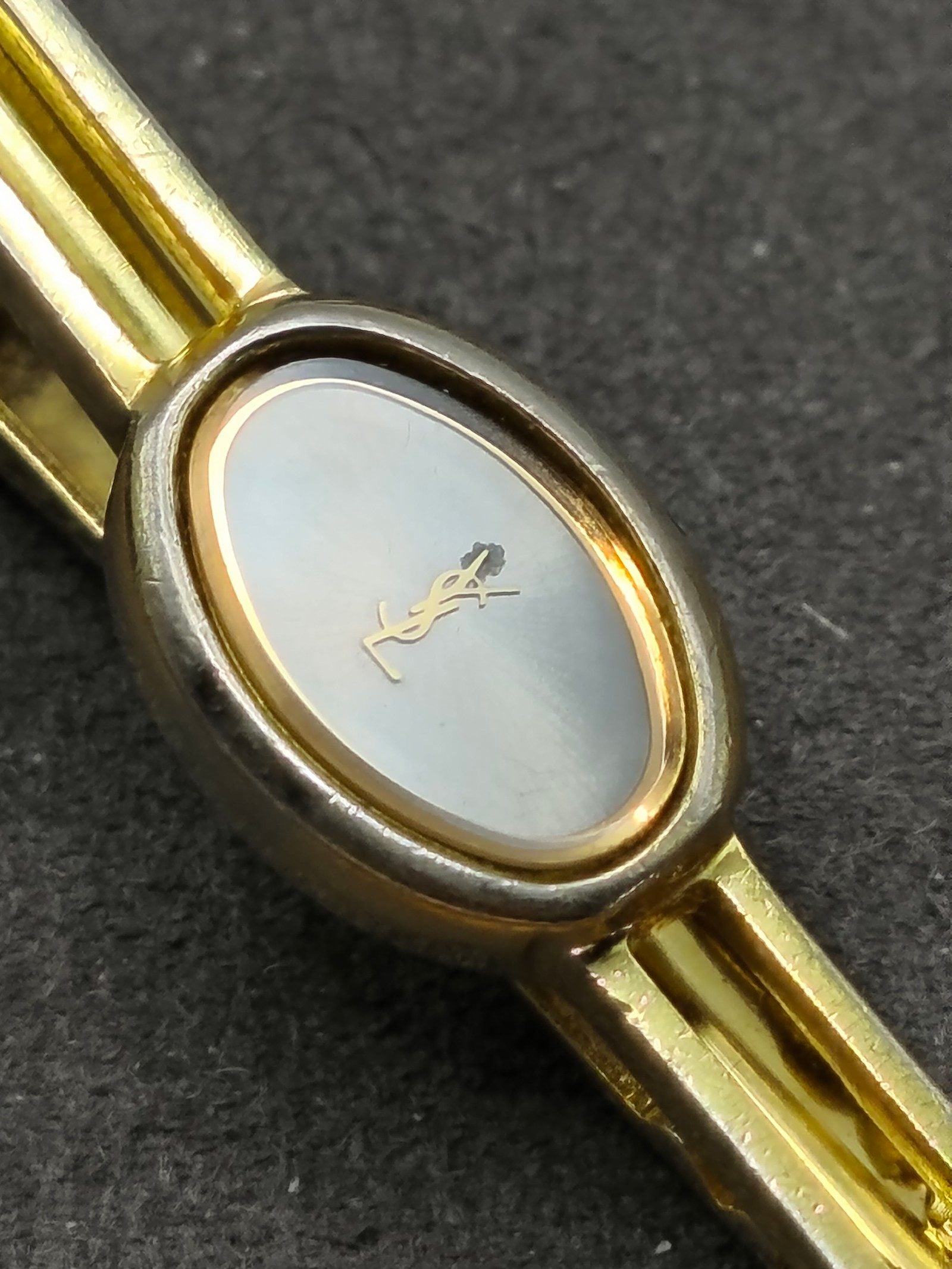 Yves Saint Laurent Gold-tone & Silver-tone Tie Clip image 5