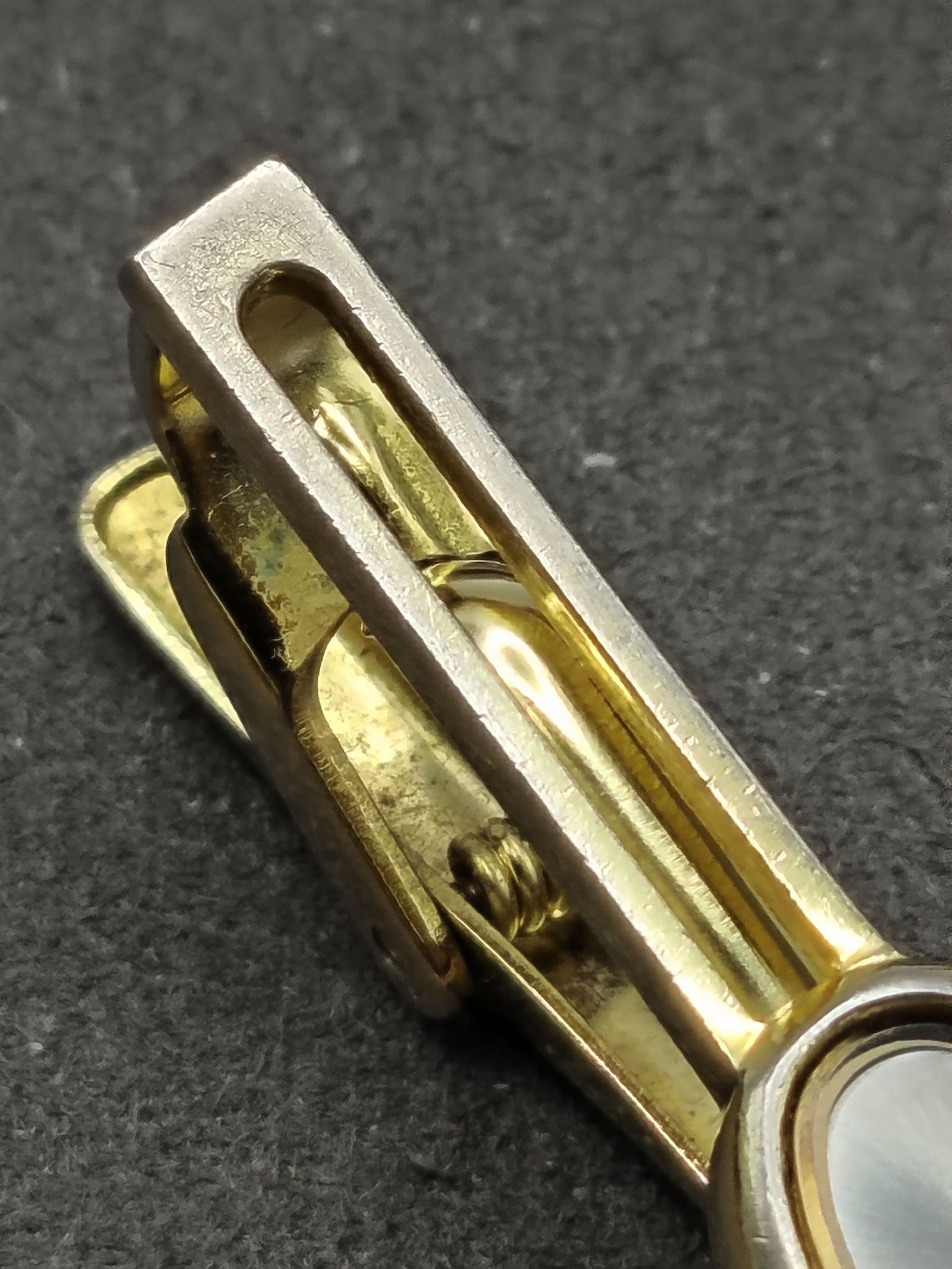 Yves Saint Laurent Gold-tone & Silver-tone Tie Clip image 6